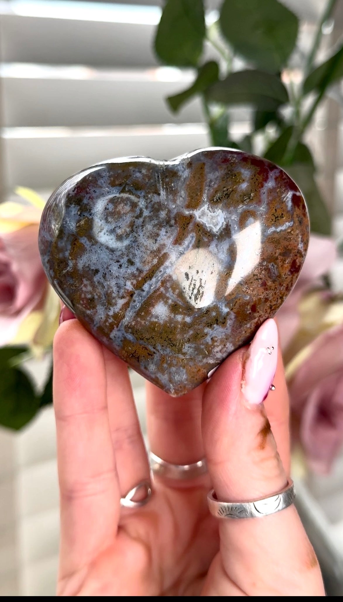 Ocean jasper heart