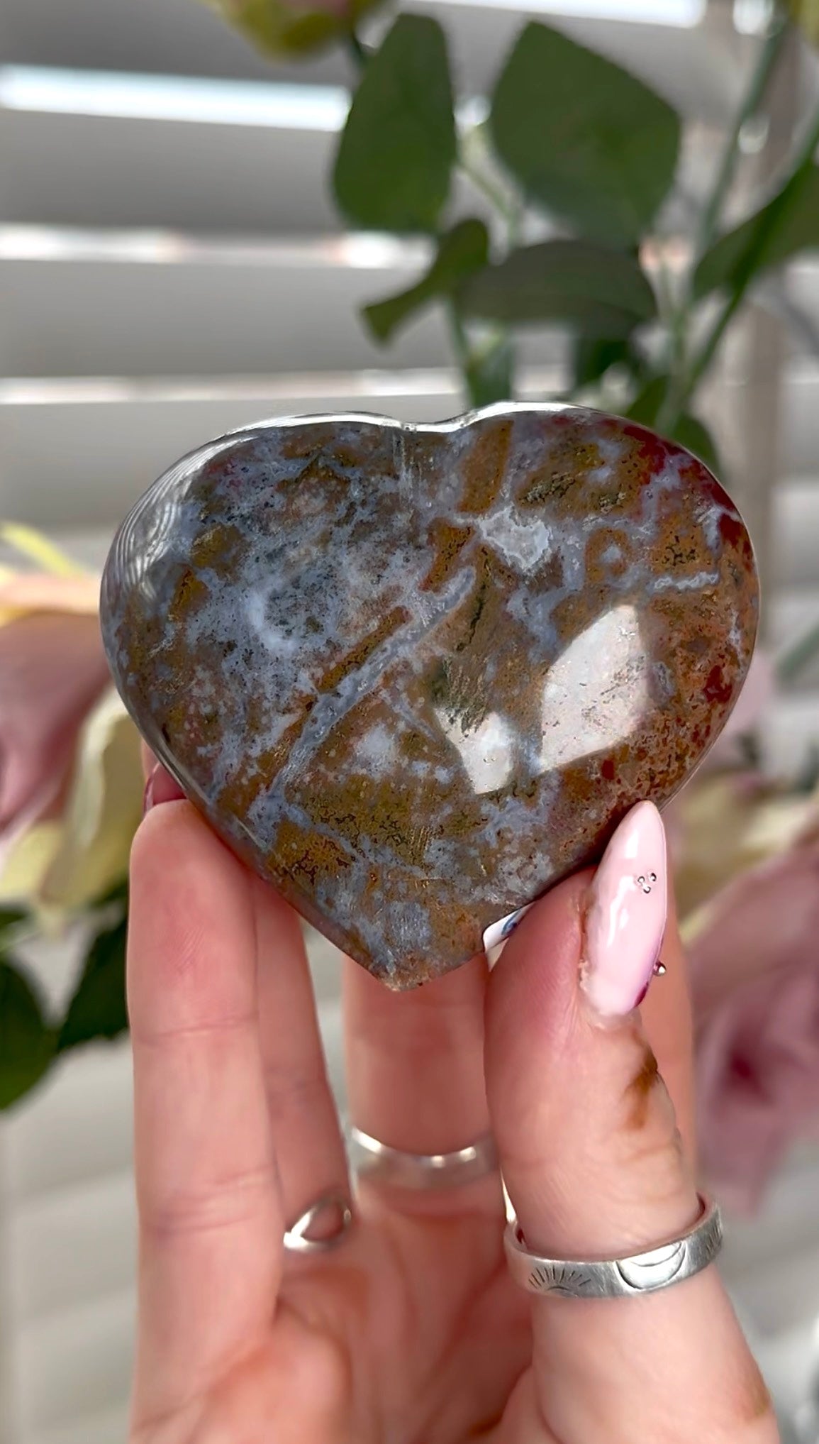 Ocean jasper heart