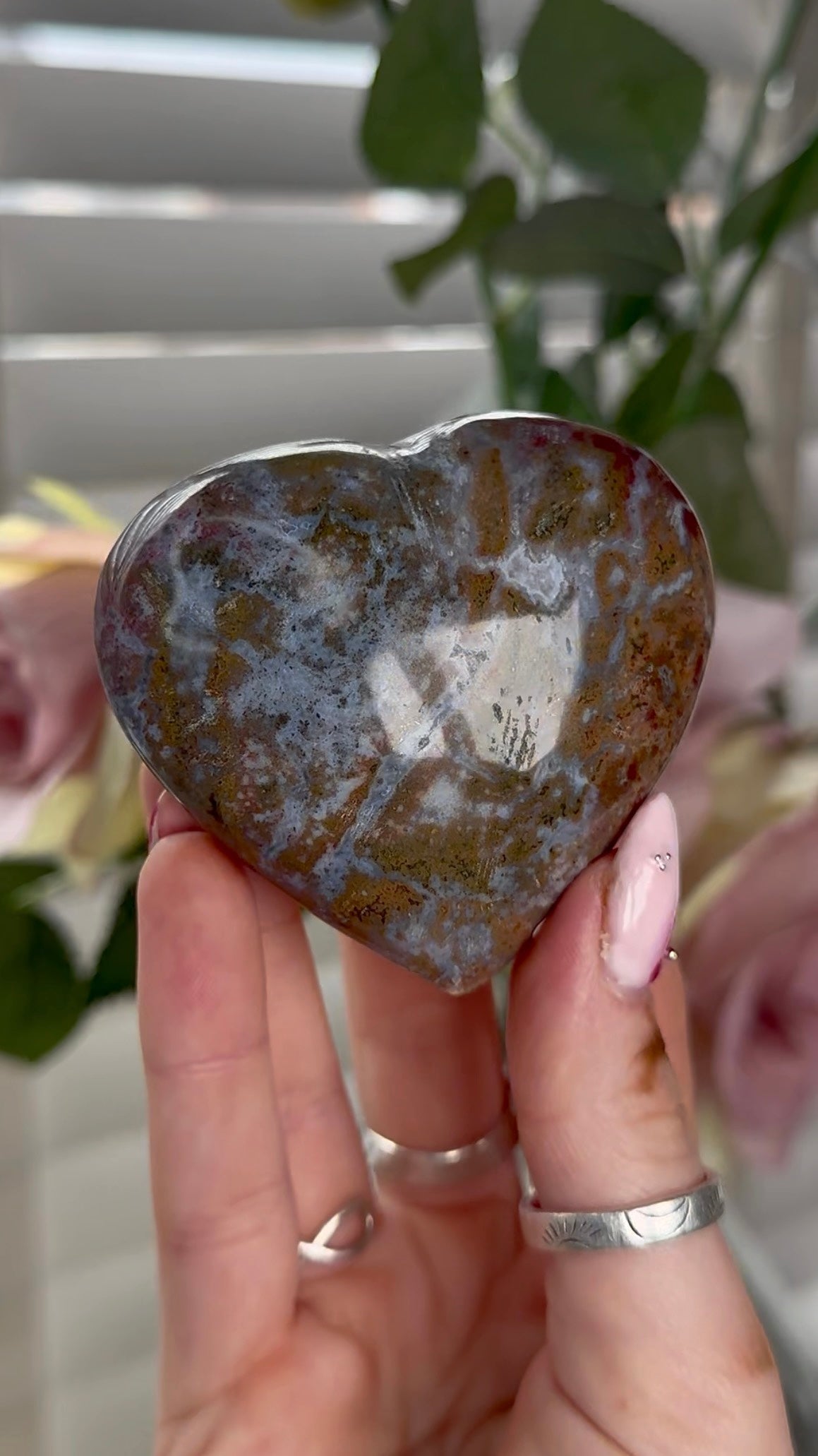 Ocean jasper heart