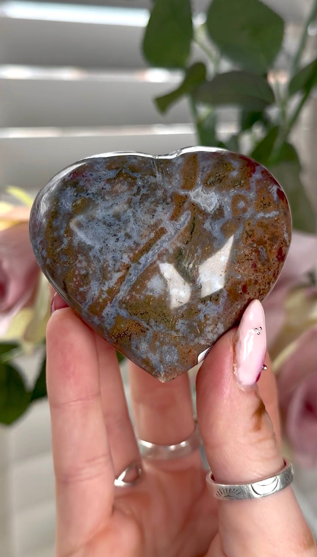 Ocean jasper heart