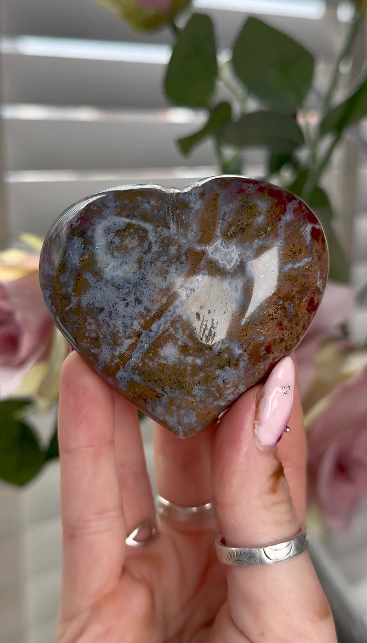 Ocean jasper heart