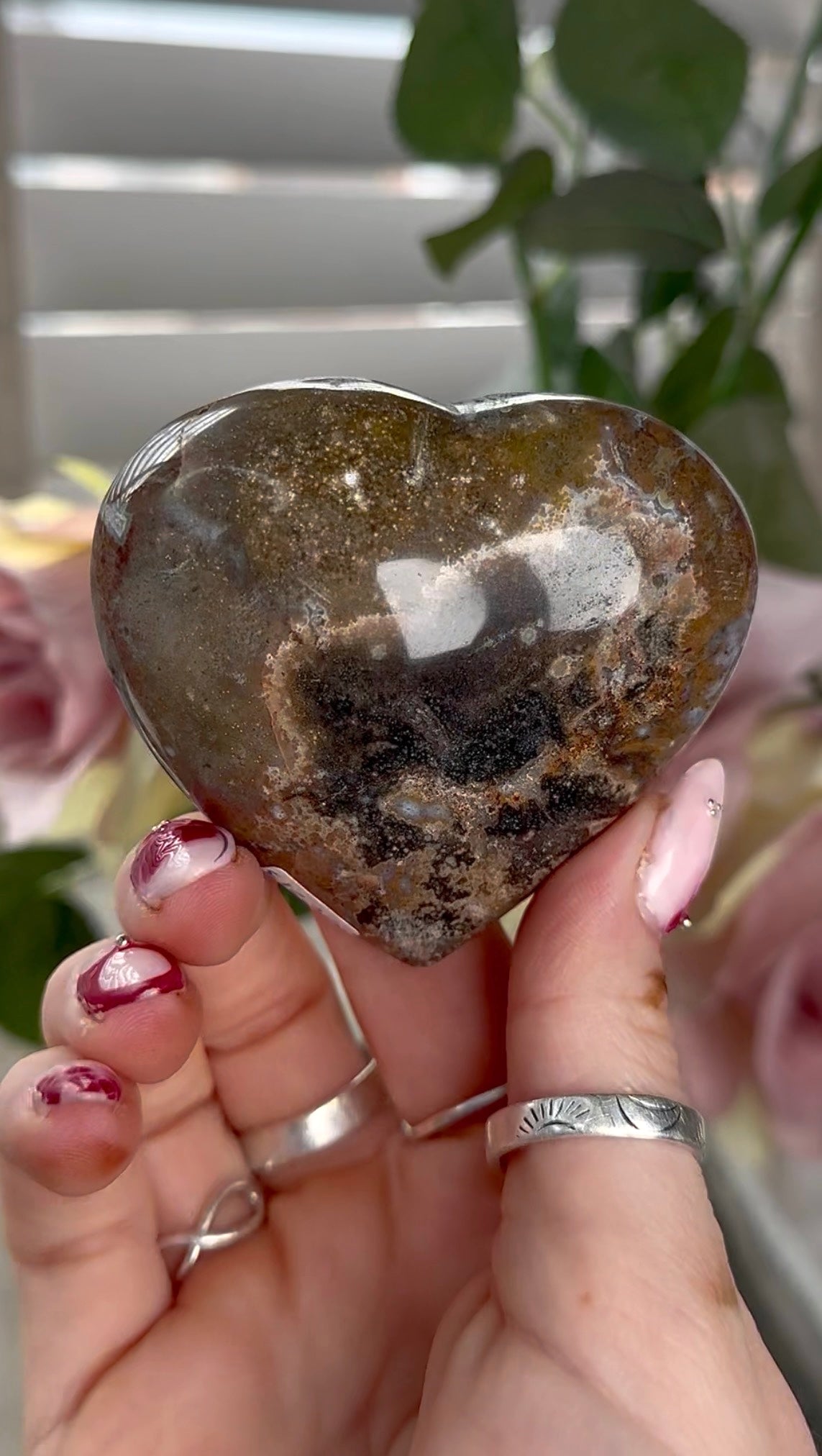 Ocean jasper heart