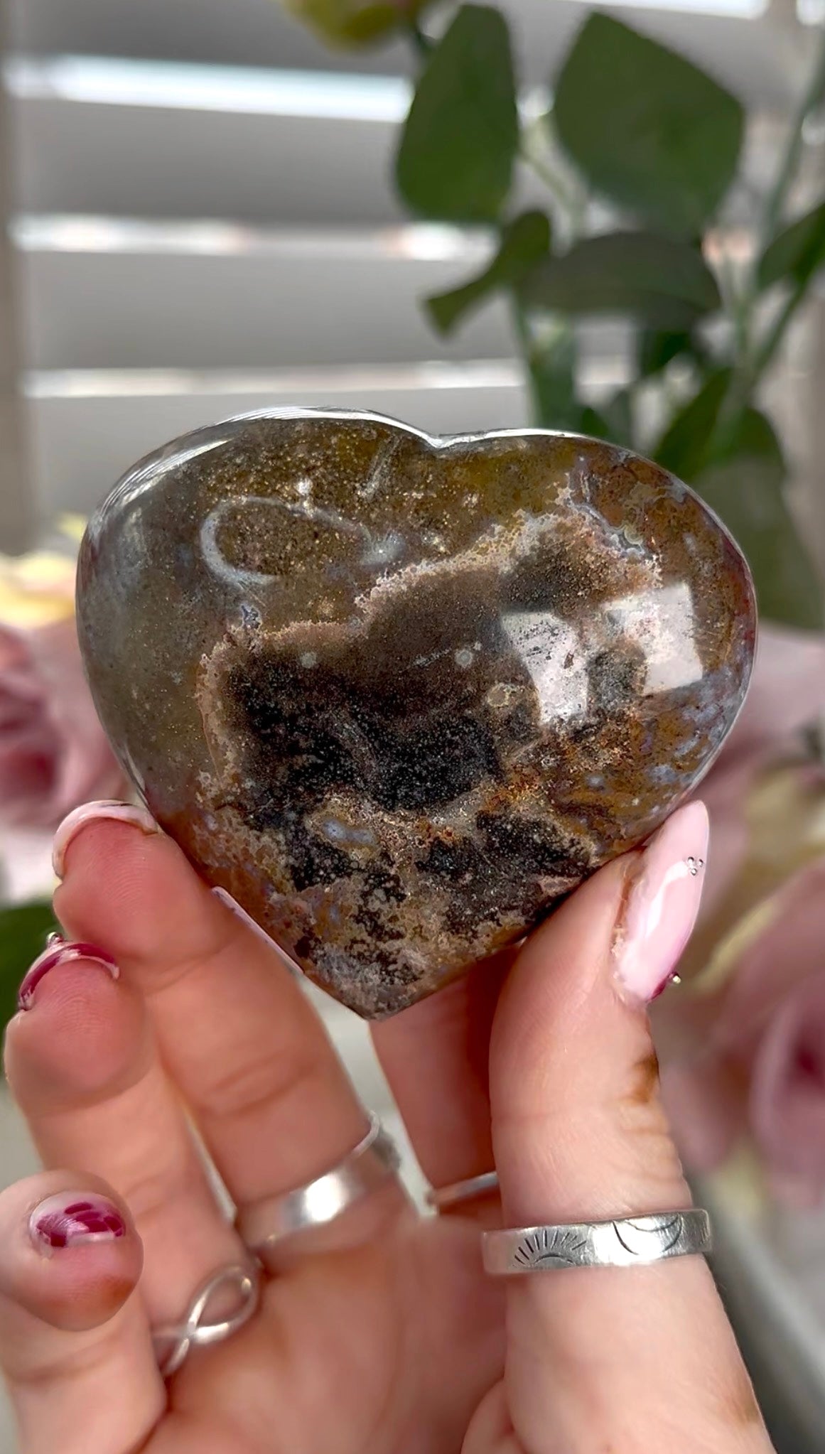 Ocean jasper heart