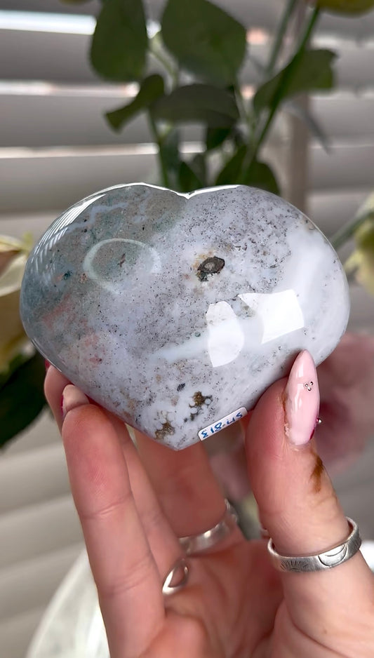 Ocean jasper heart