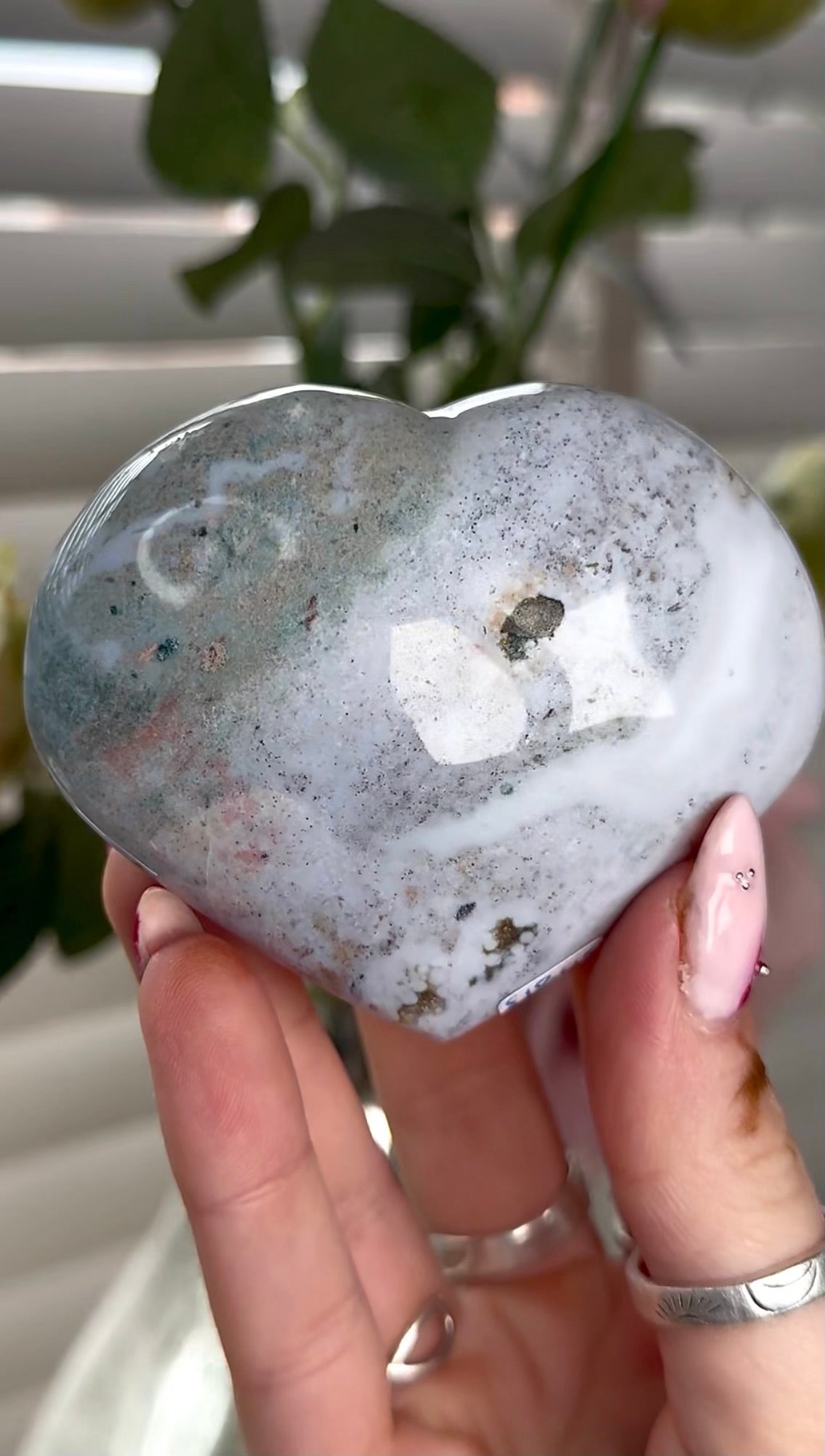 Ocean jasper heart