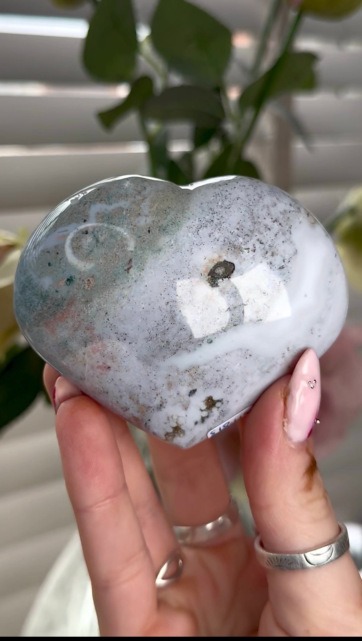 Ocean jasper heart