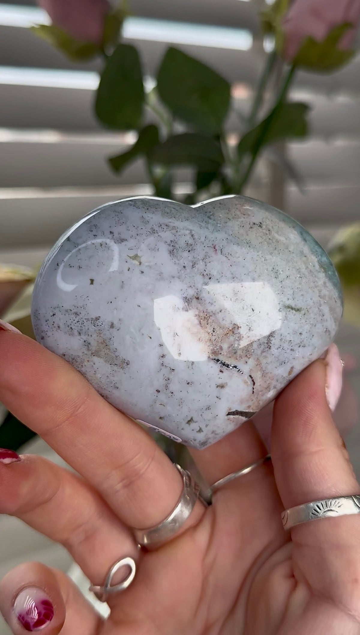 Ocean jasper heart