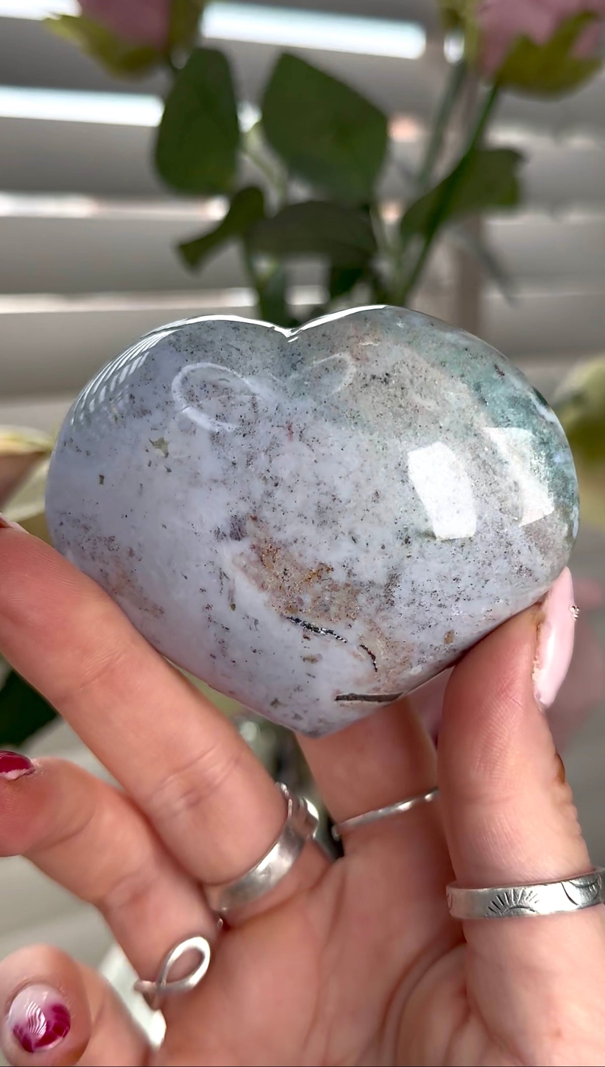 Ocean jasper heart