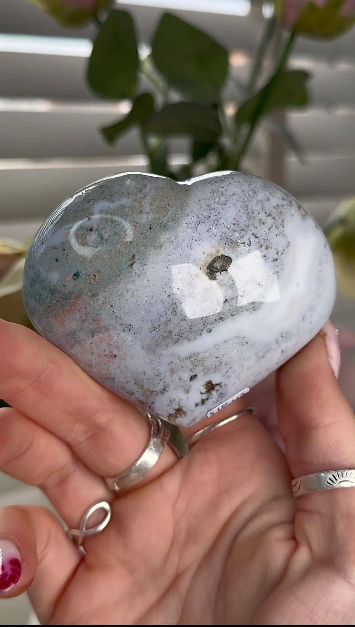 Ocean jasper heart