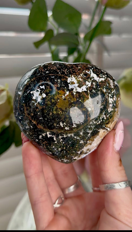 Ocean jasper heart