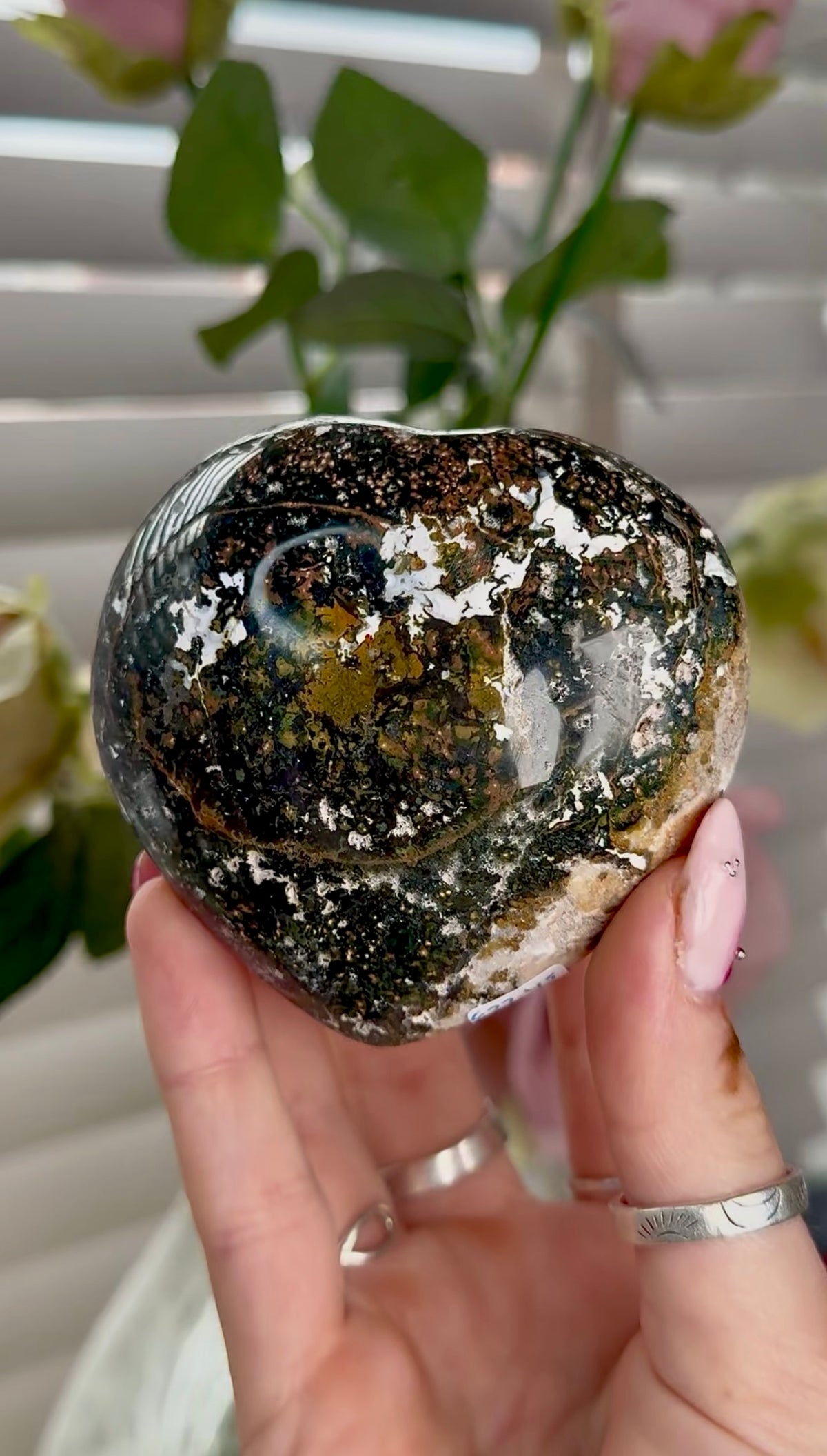 Ocean jasper heart