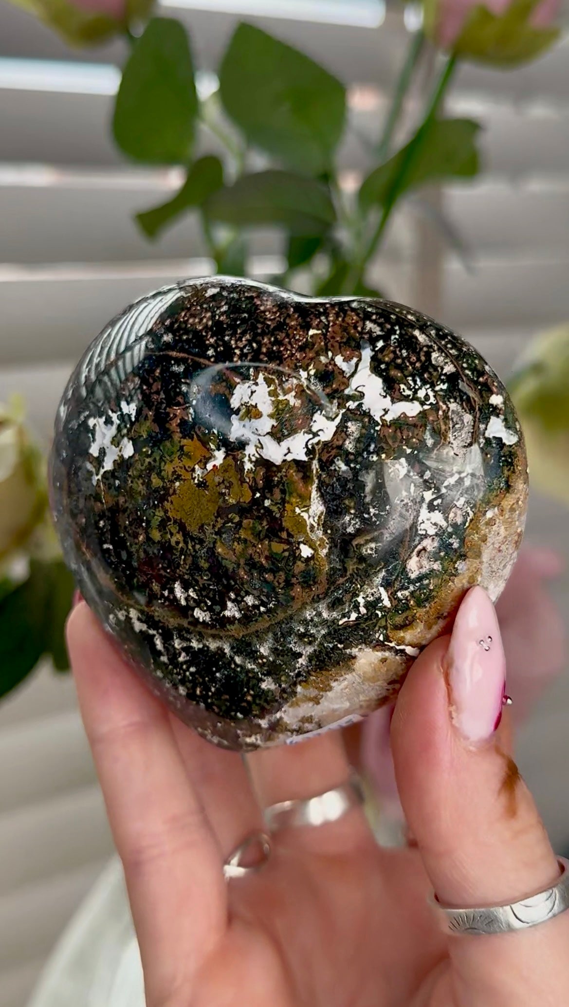 Ocean jasper heart