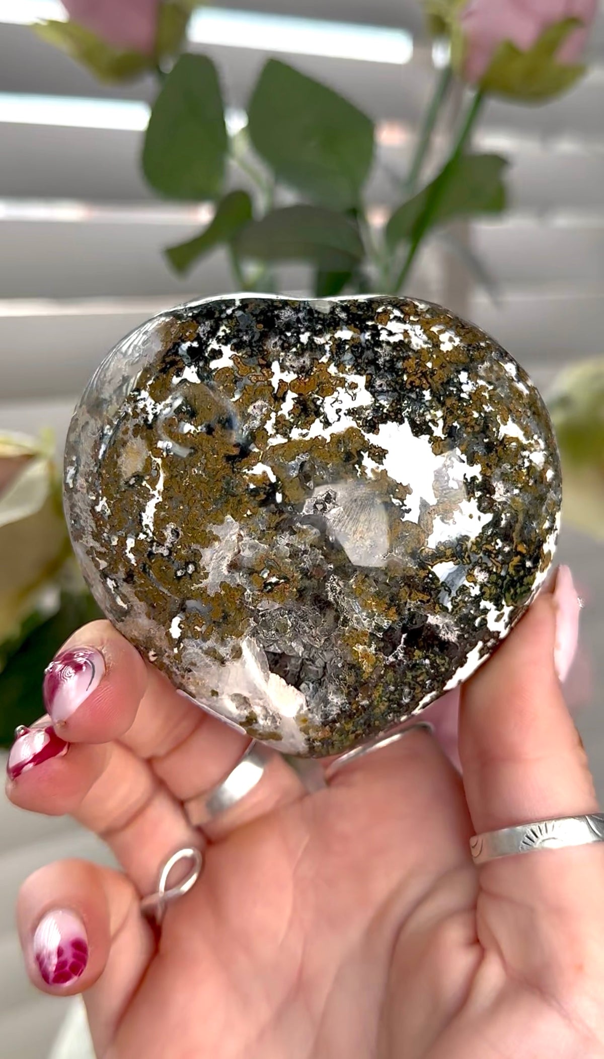 Ocean jasper heart