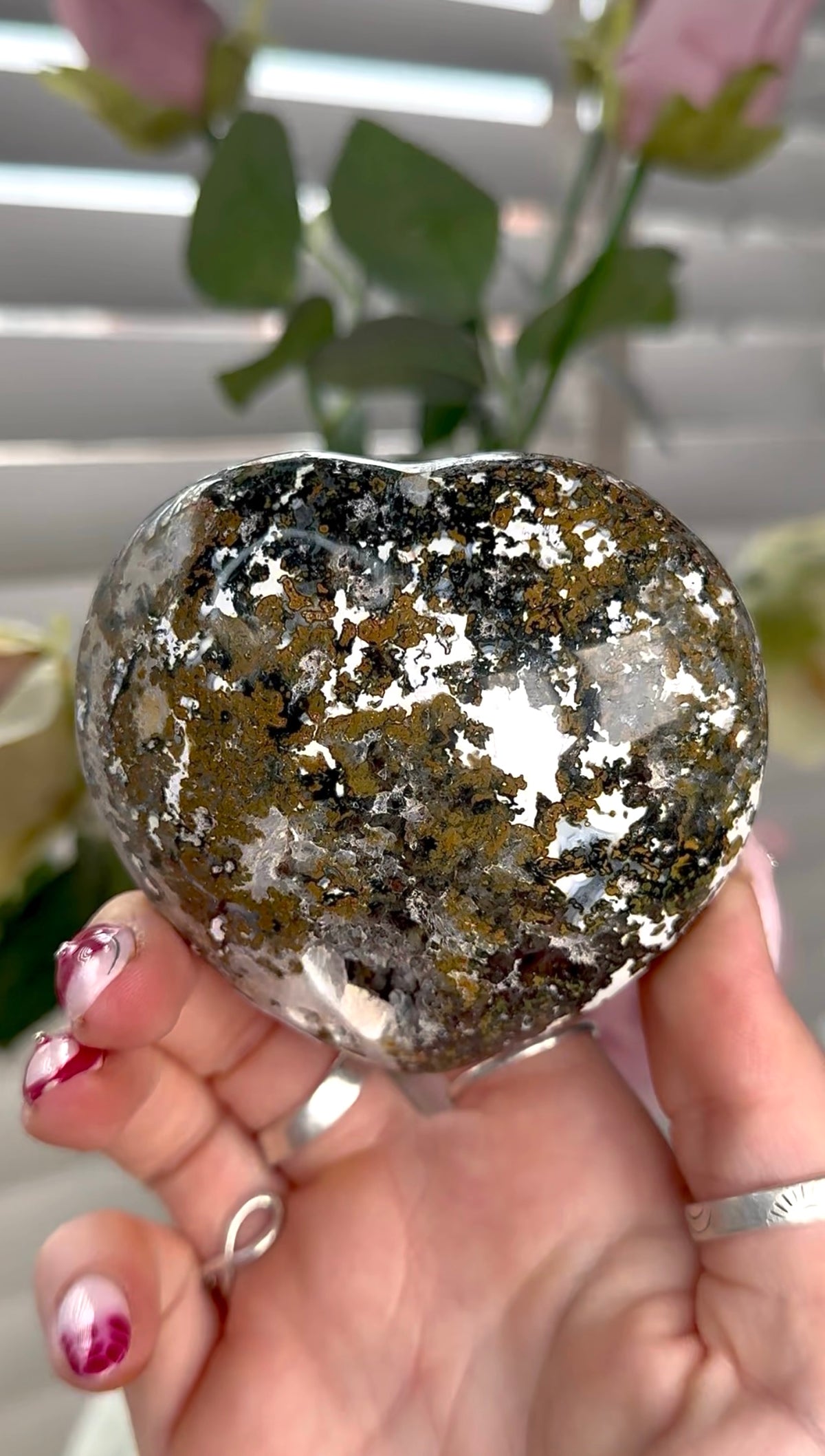 Ocean jasper heart