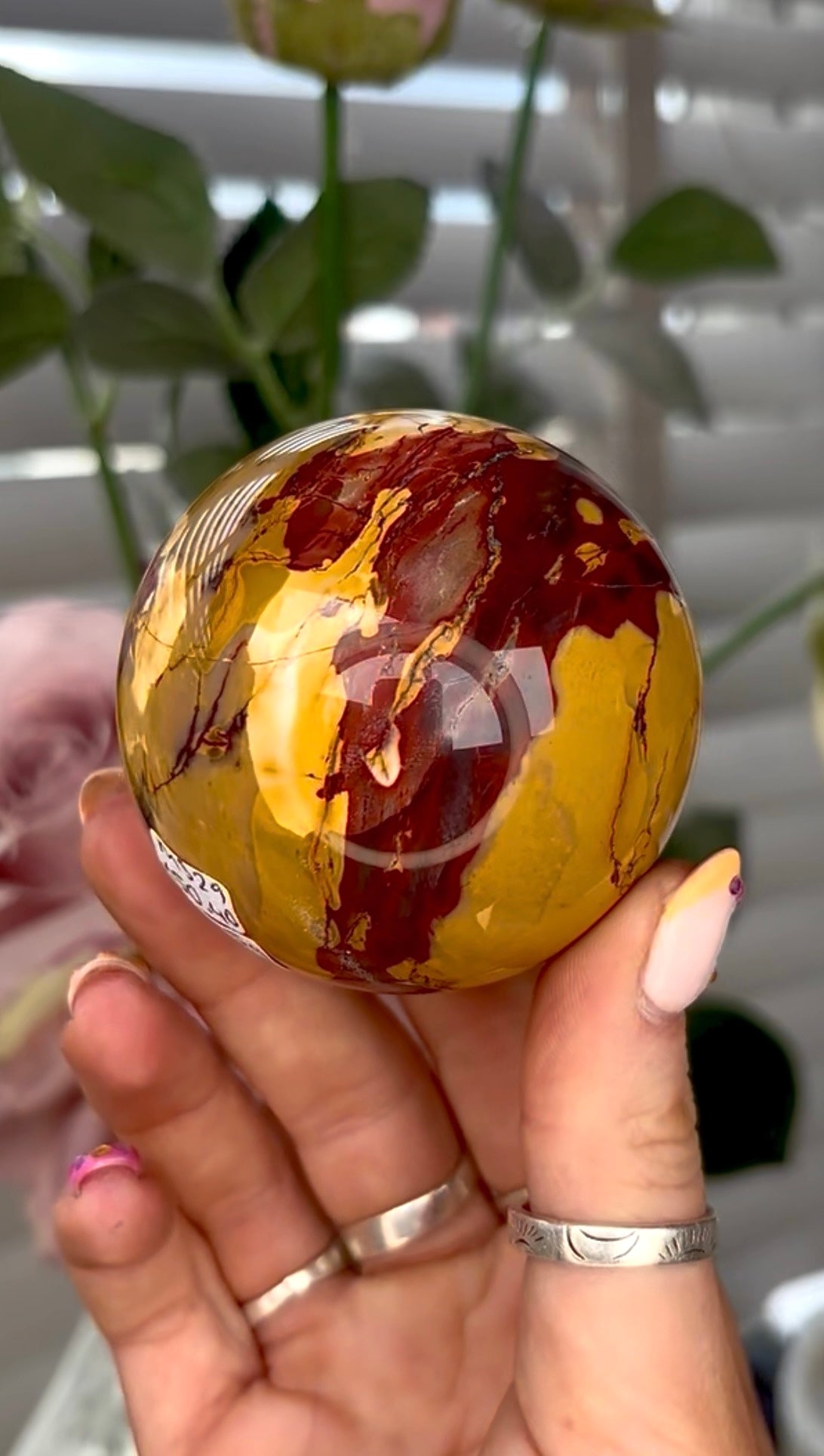 High quality, mookaite Jasper sphere 6.2cm