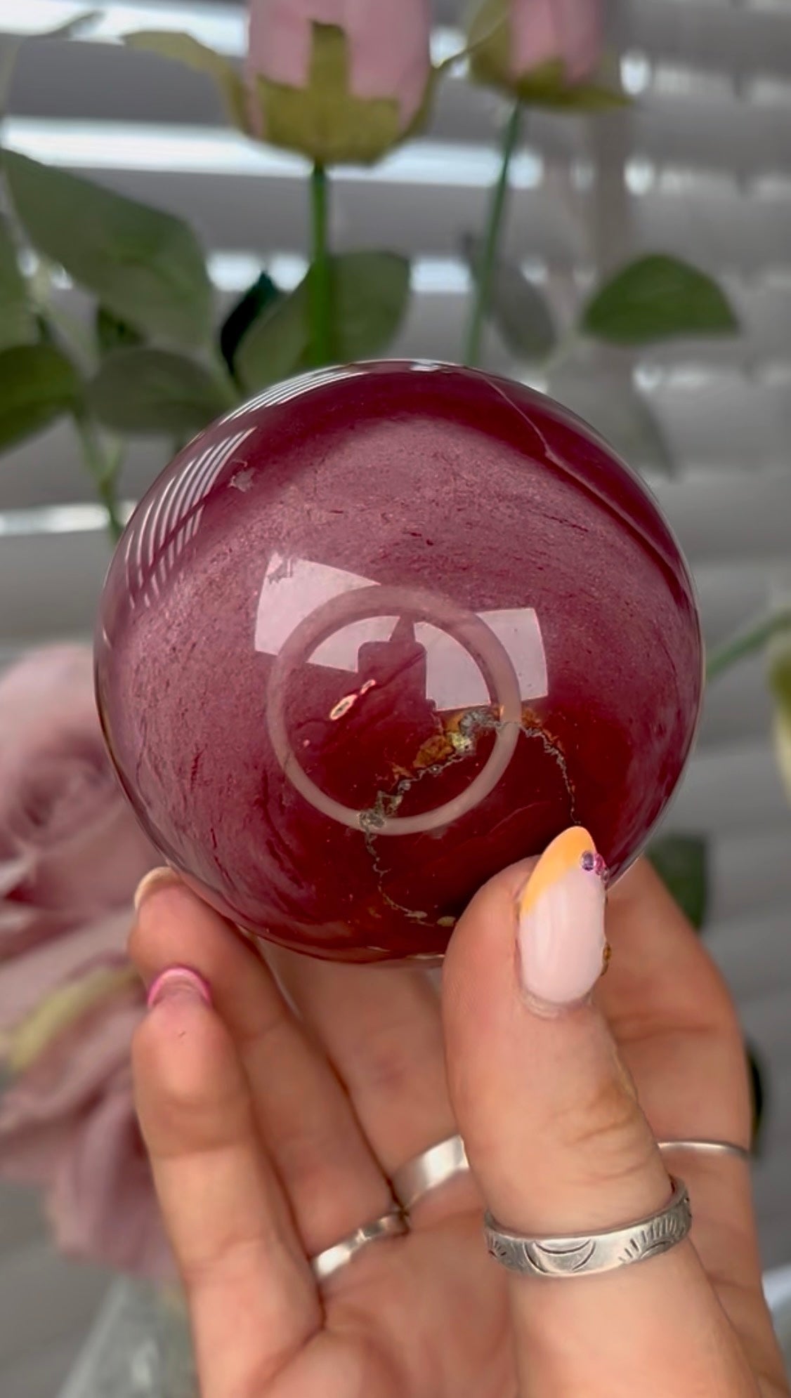 High quality, mookaite Jasper sphere 7.3cm
