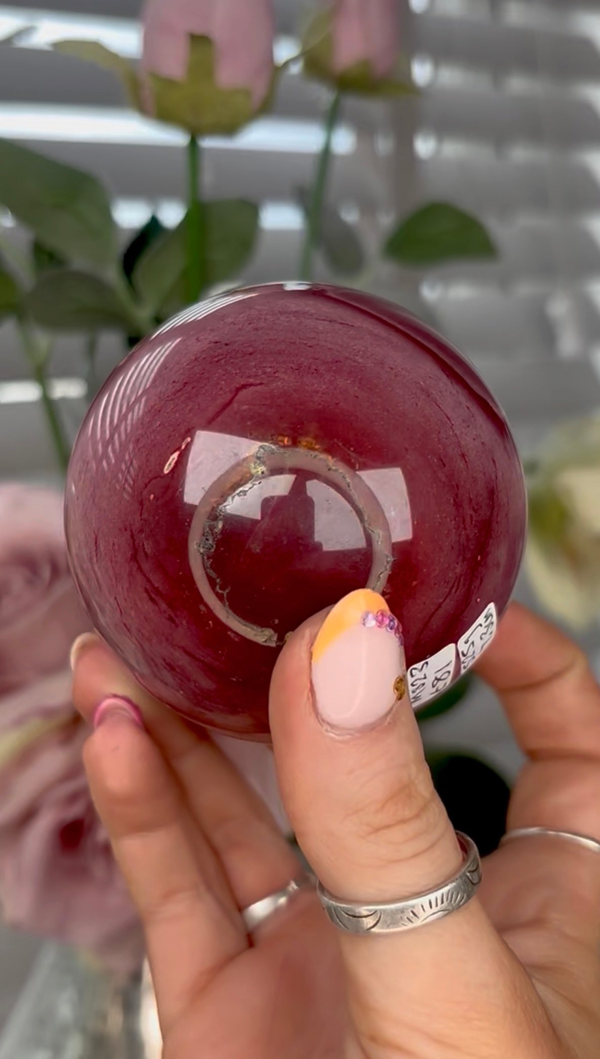 High quality, mookaite Jasper sphere 7.3cm