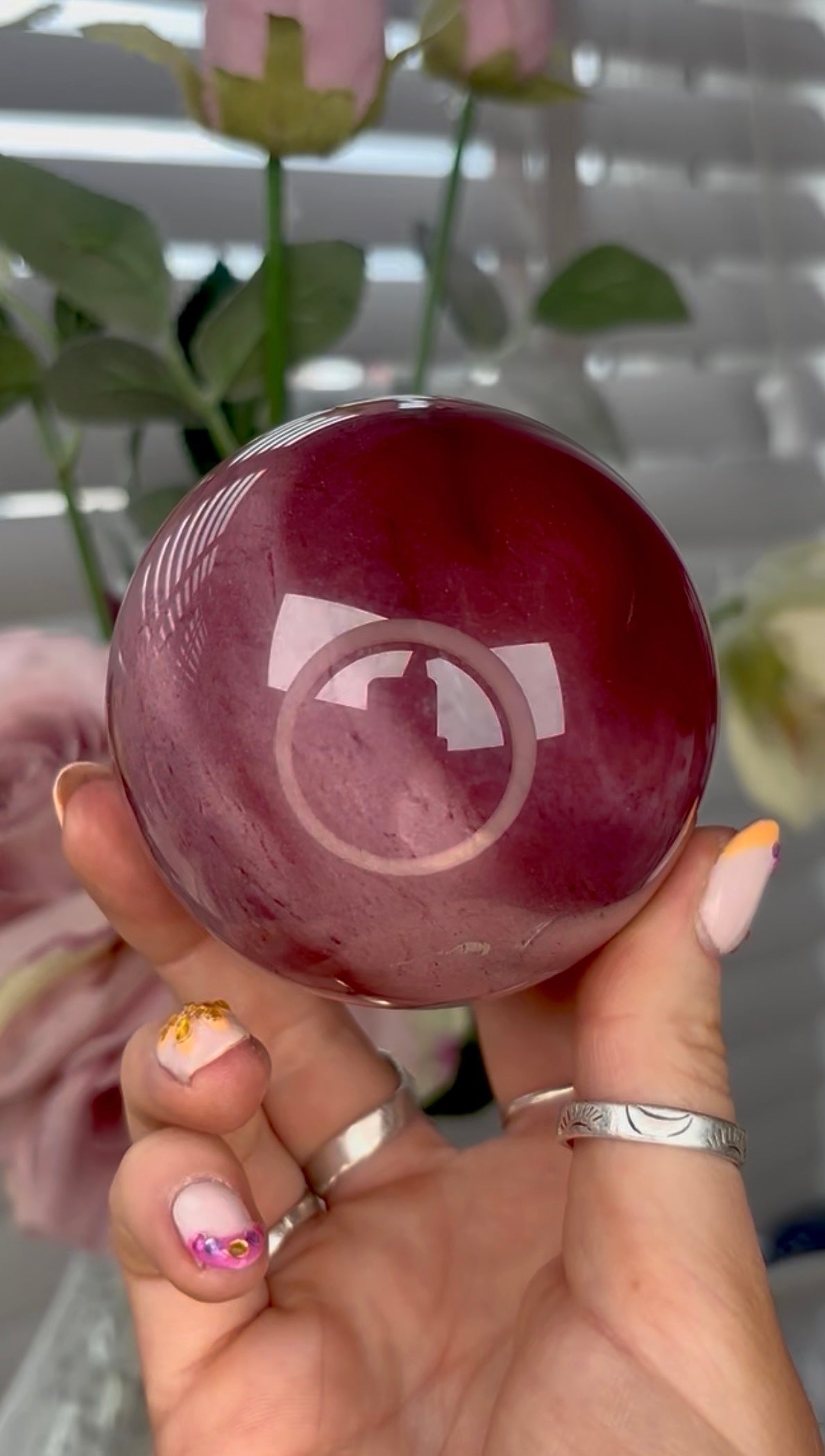 High quality, mookaite Jasper sphere 7.3cm