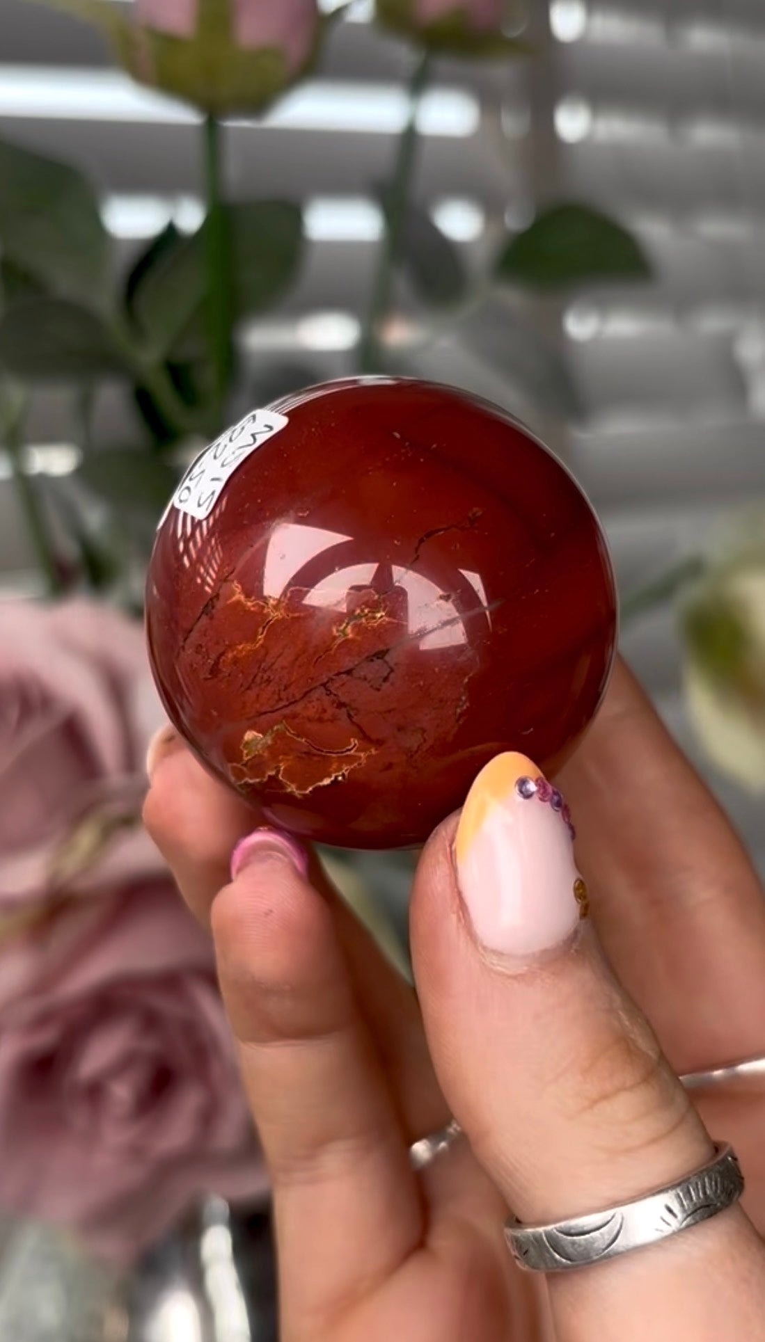 High quality, mookaite jasper sphere 4.5cm