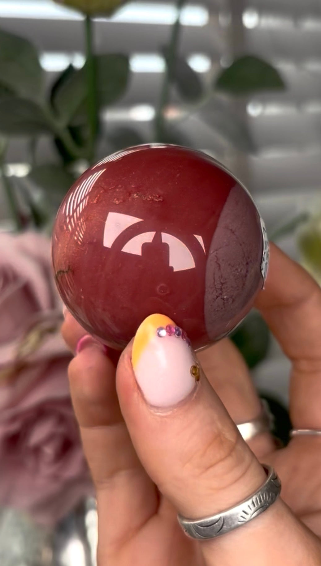 High quality, mookaite jasper sphere 5cm