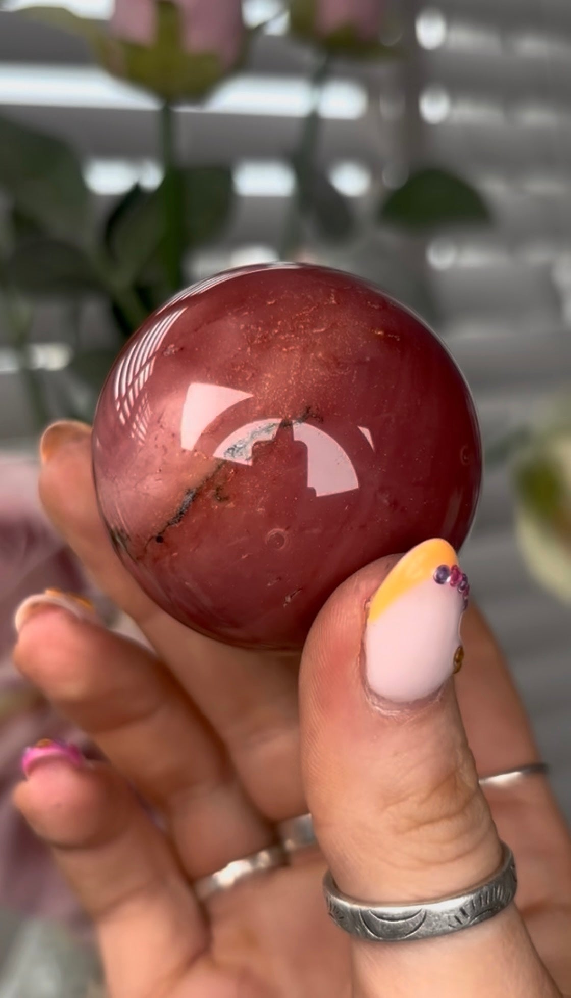 High quality, mookaite jasper sphere 5cm