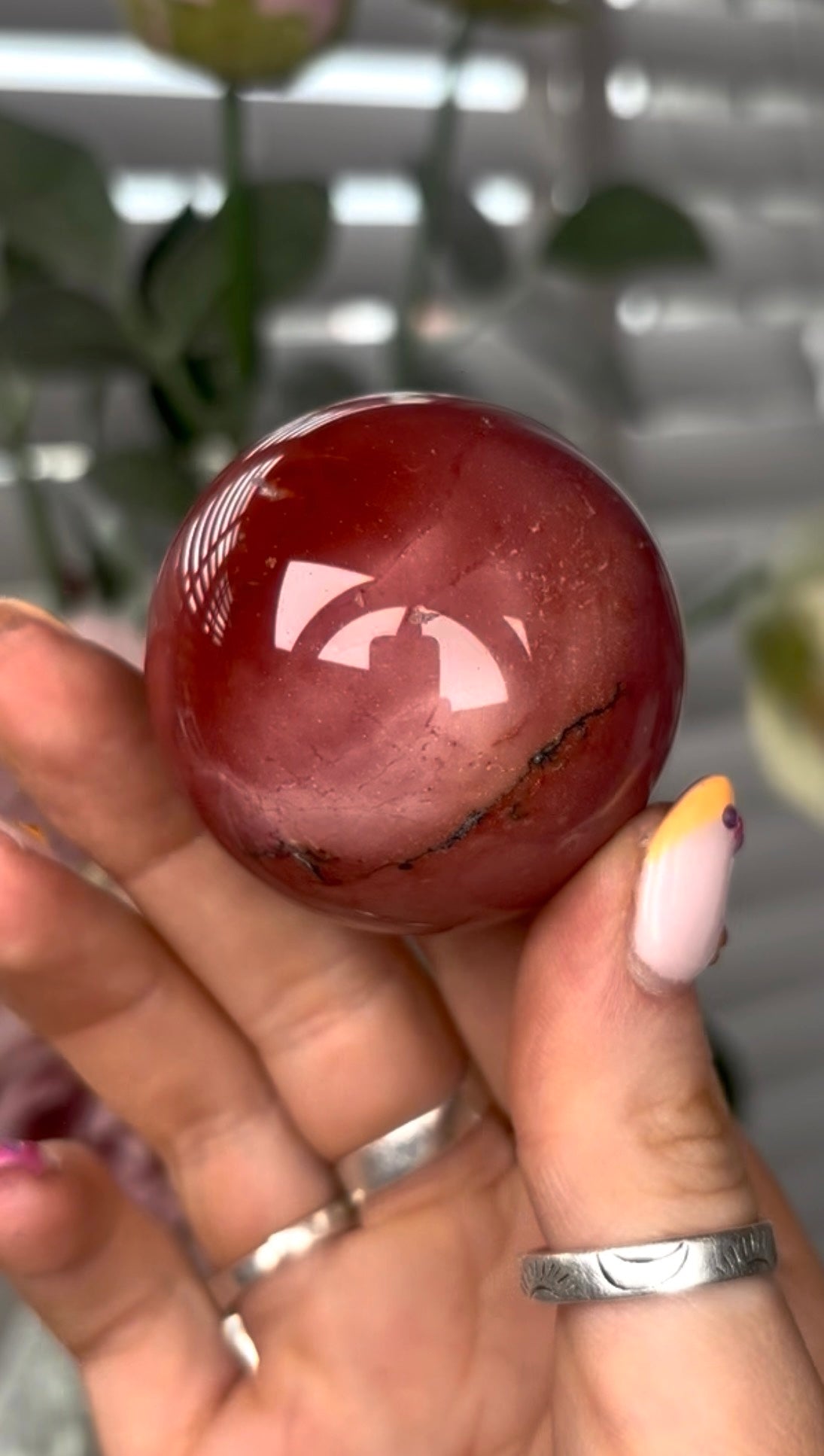 High quality, mookaite jasper sphere 5cm