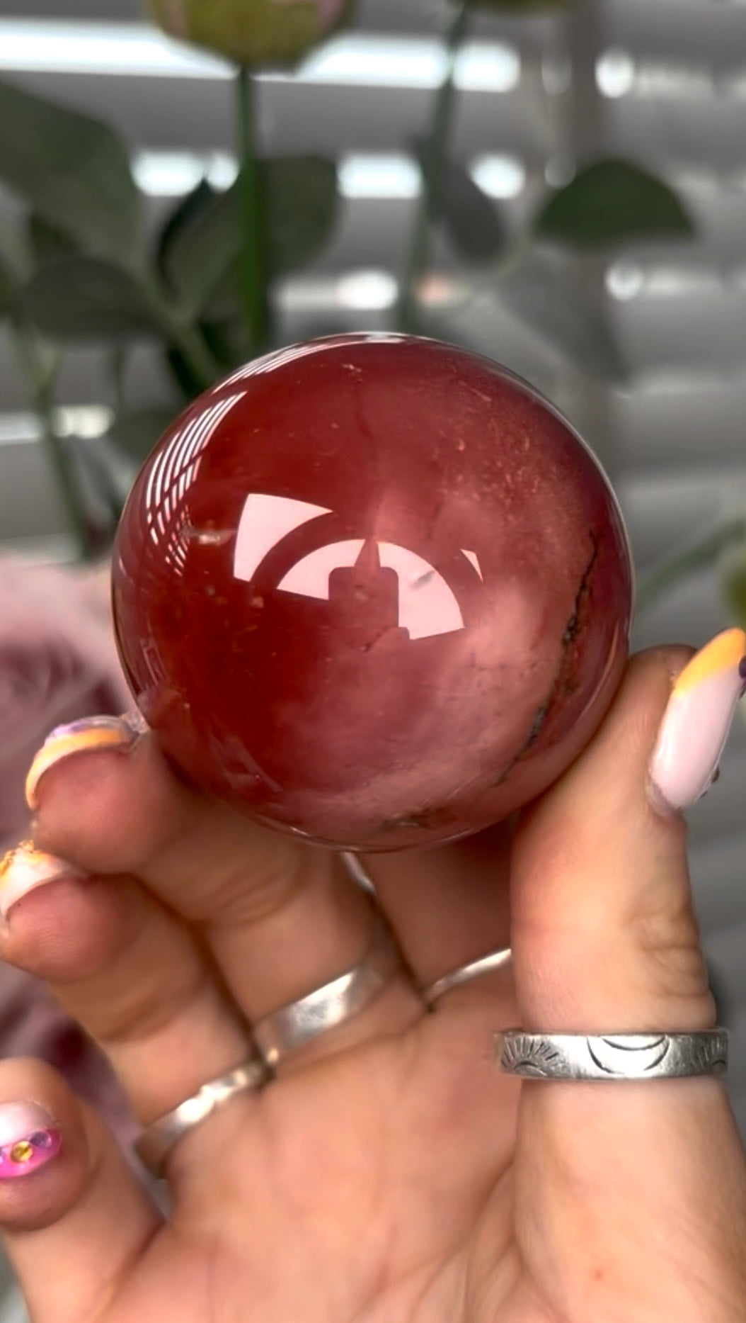 High quality, mookaite jasper sphere 5cm