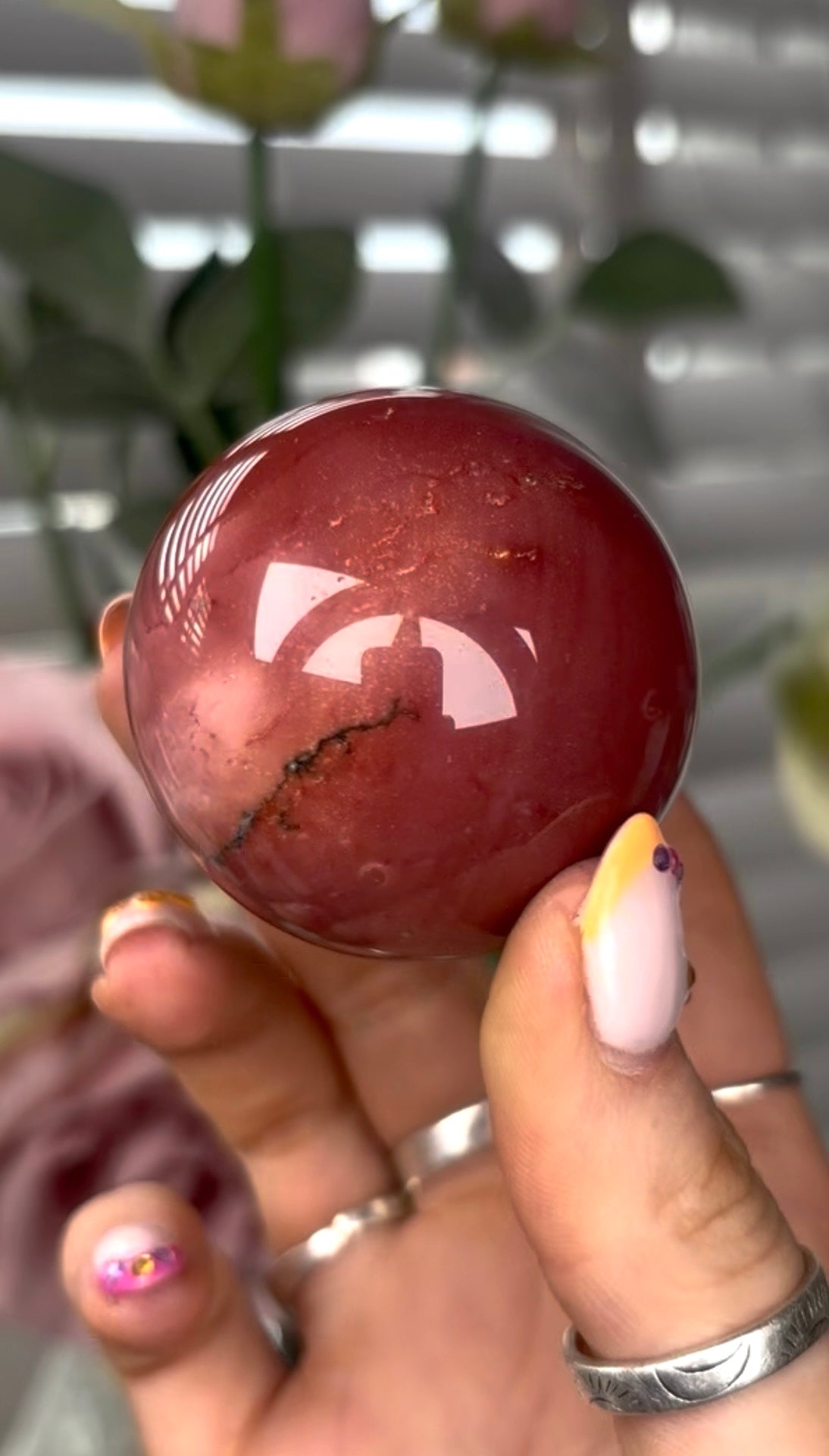 High quality, mookaite jasper sphere 5cm