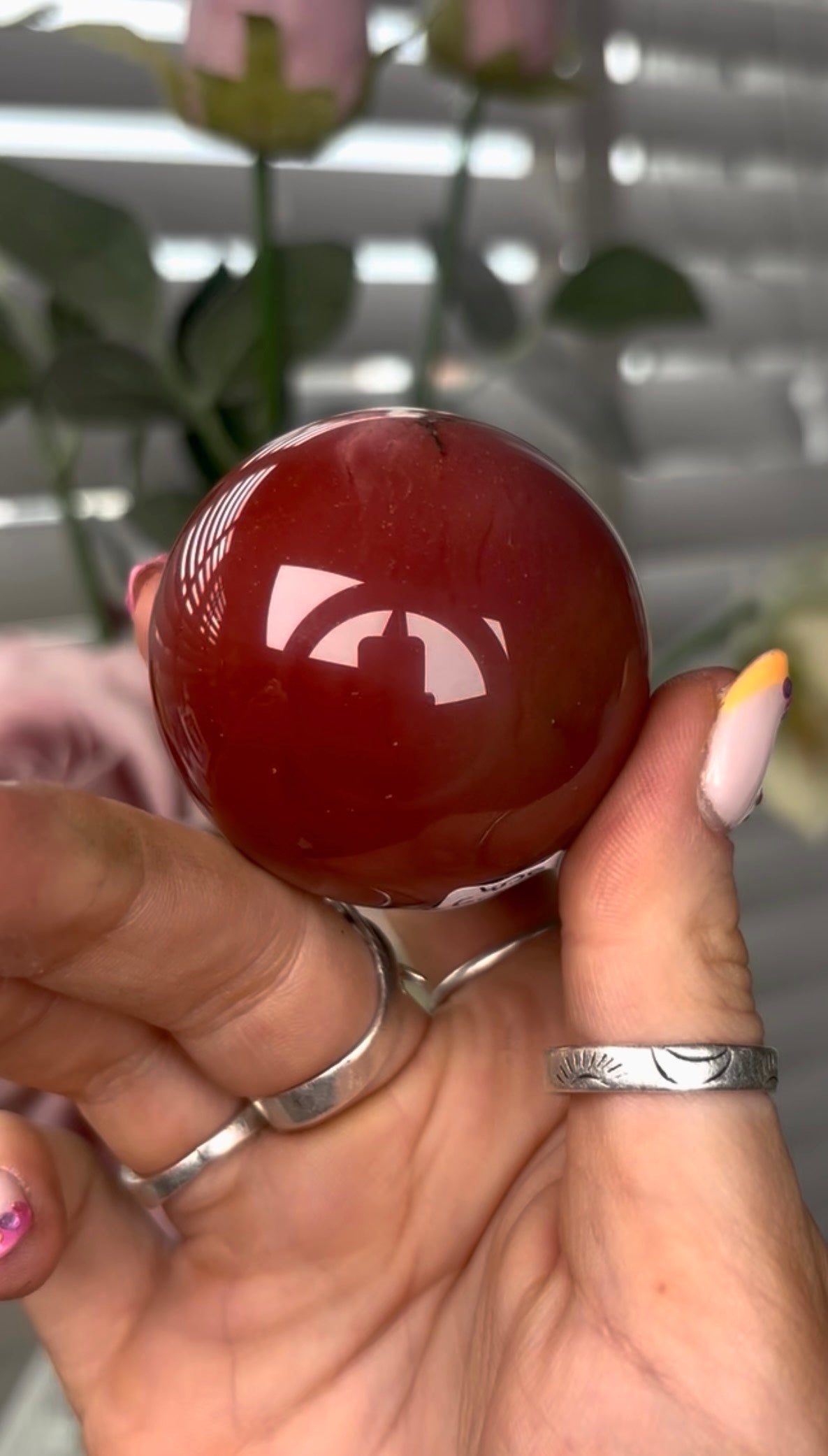 High quality, mookaite jasper sphere 5cm