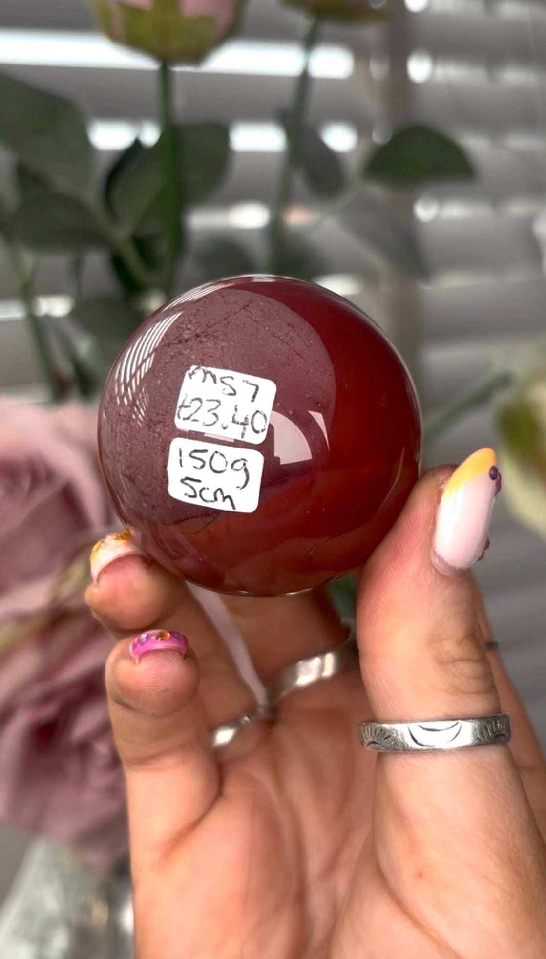 High quality, mookaite jasper sphere 5cm