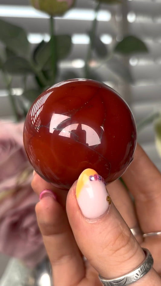 High quality, mookaite jasper sphere 4.7cm