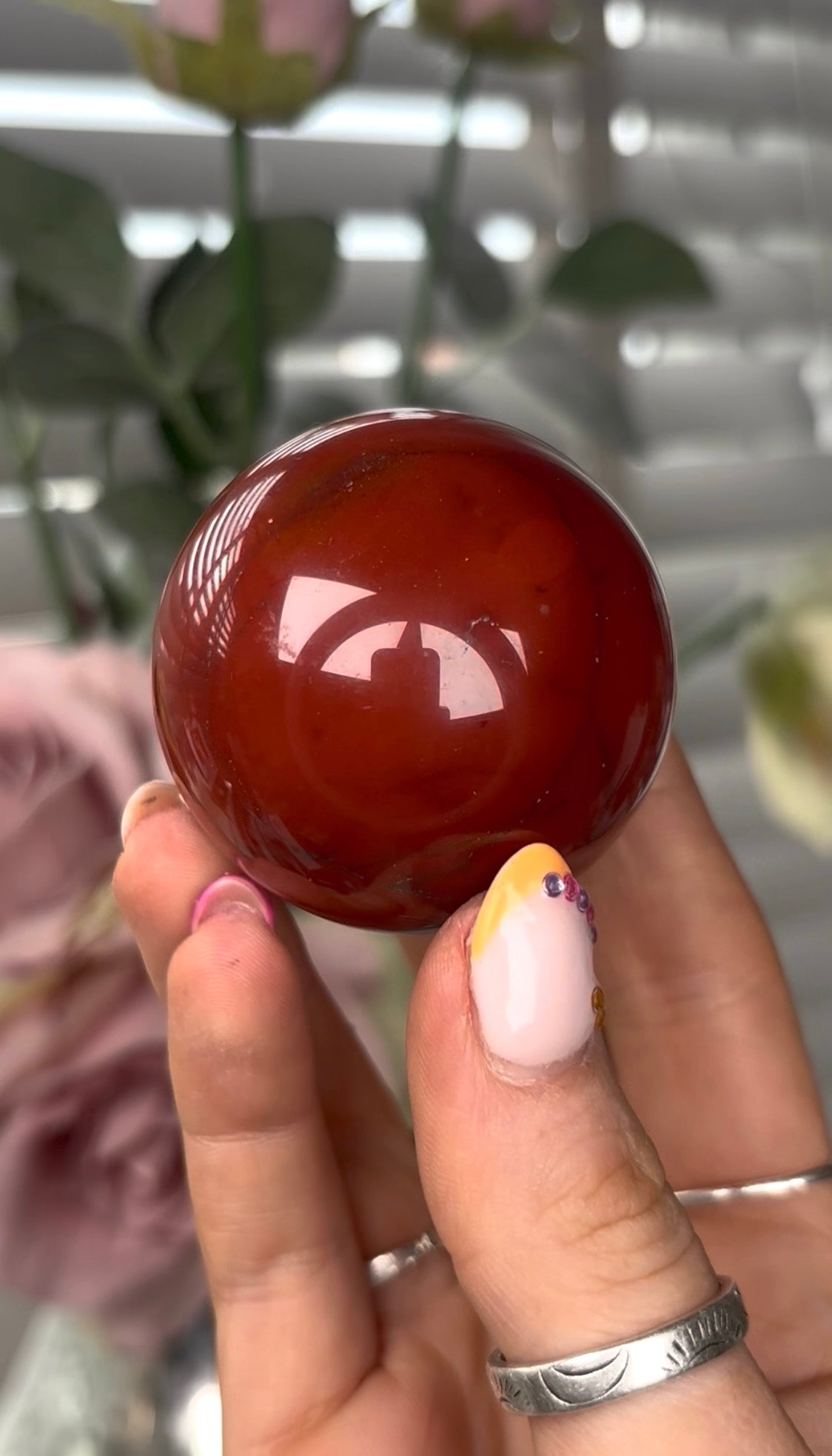 High quality, mookaite jasper sphere 4.7cm