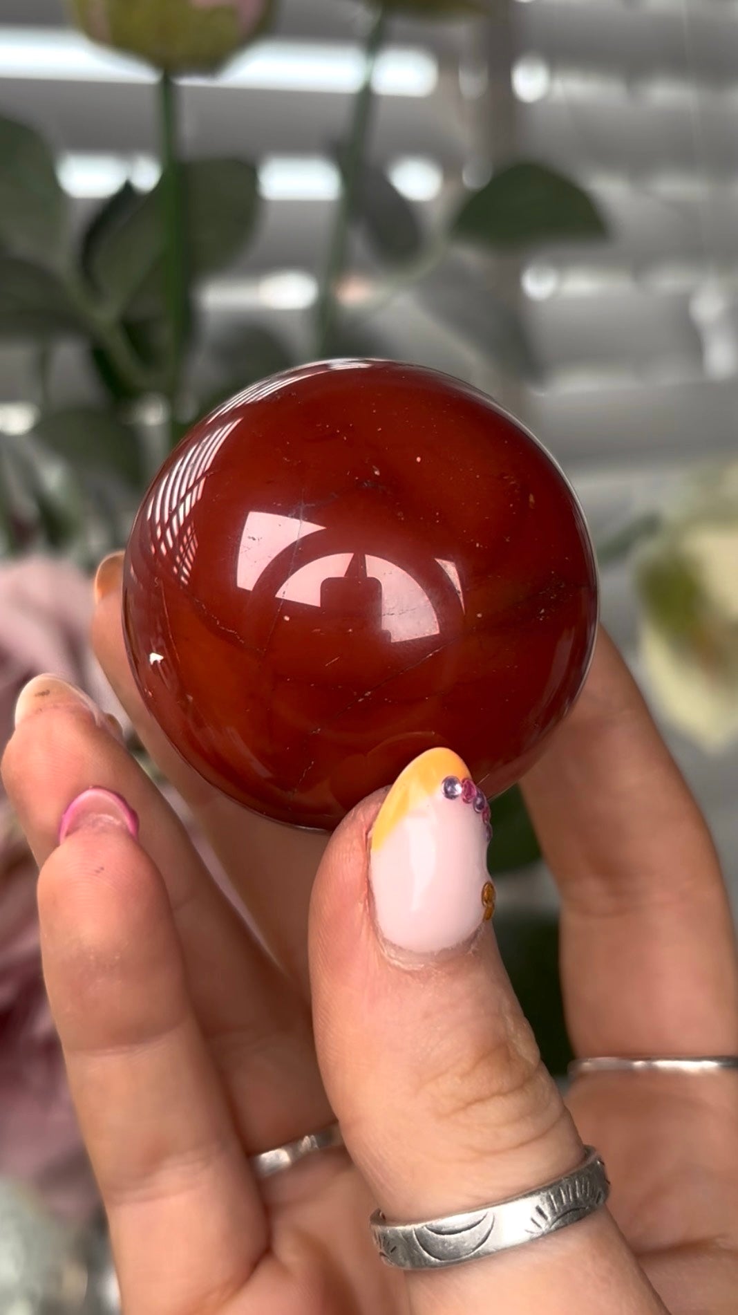 High quality, mookaite jasper sphere 4.7cm