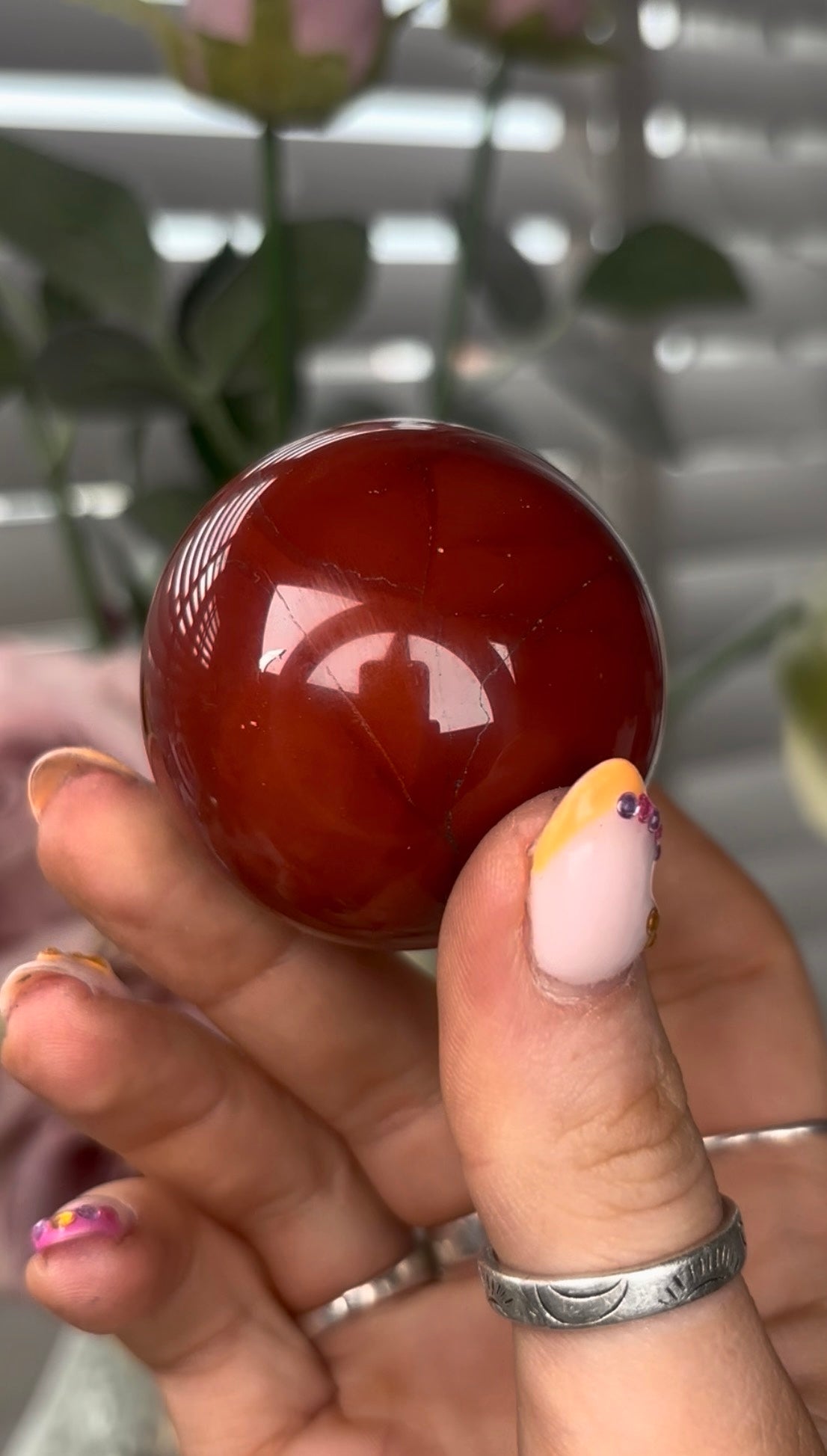 High quality, mookaite jasper sphere 4.7cm