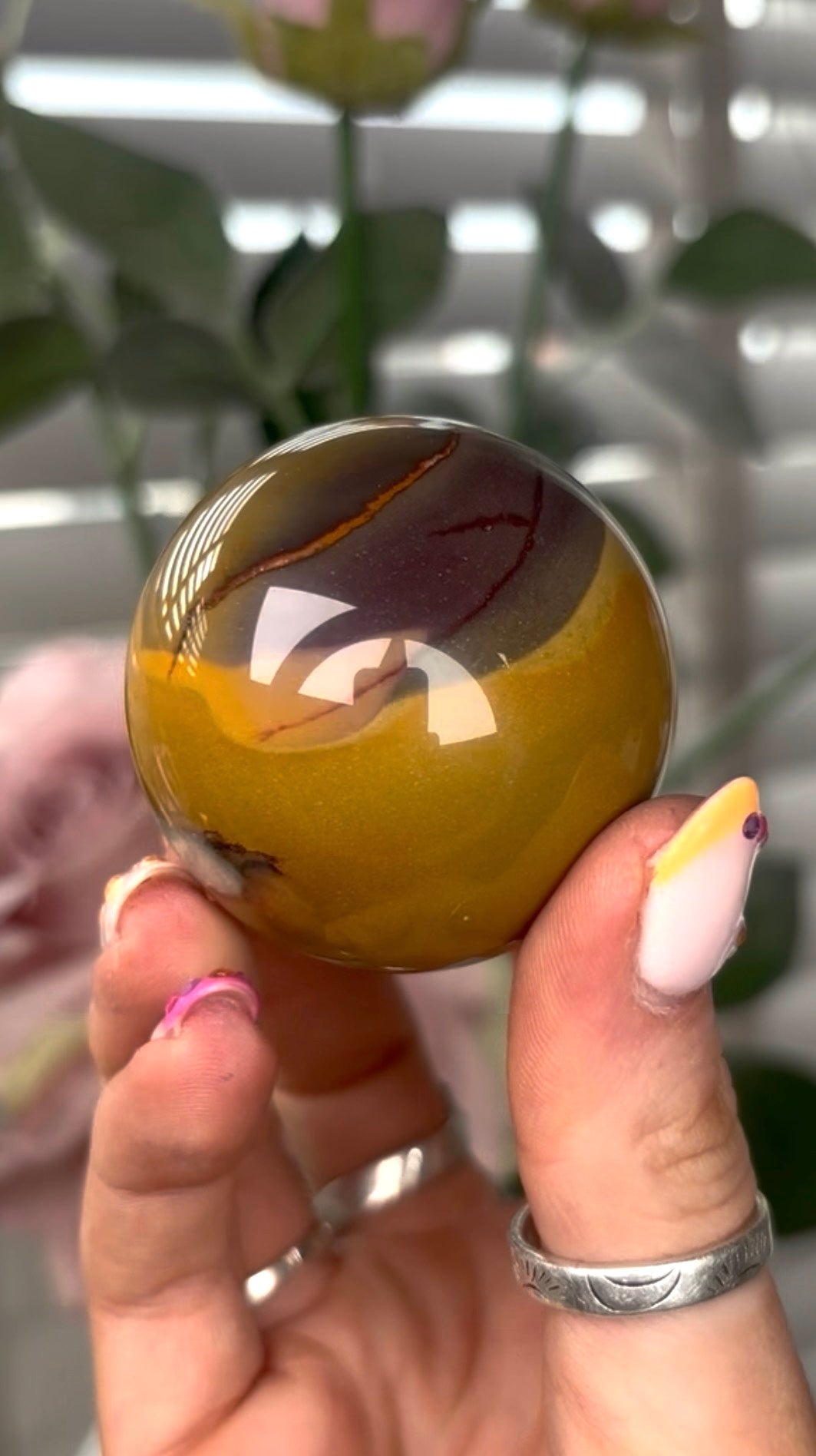High quality, mookaite jasper sphere 4.7cm