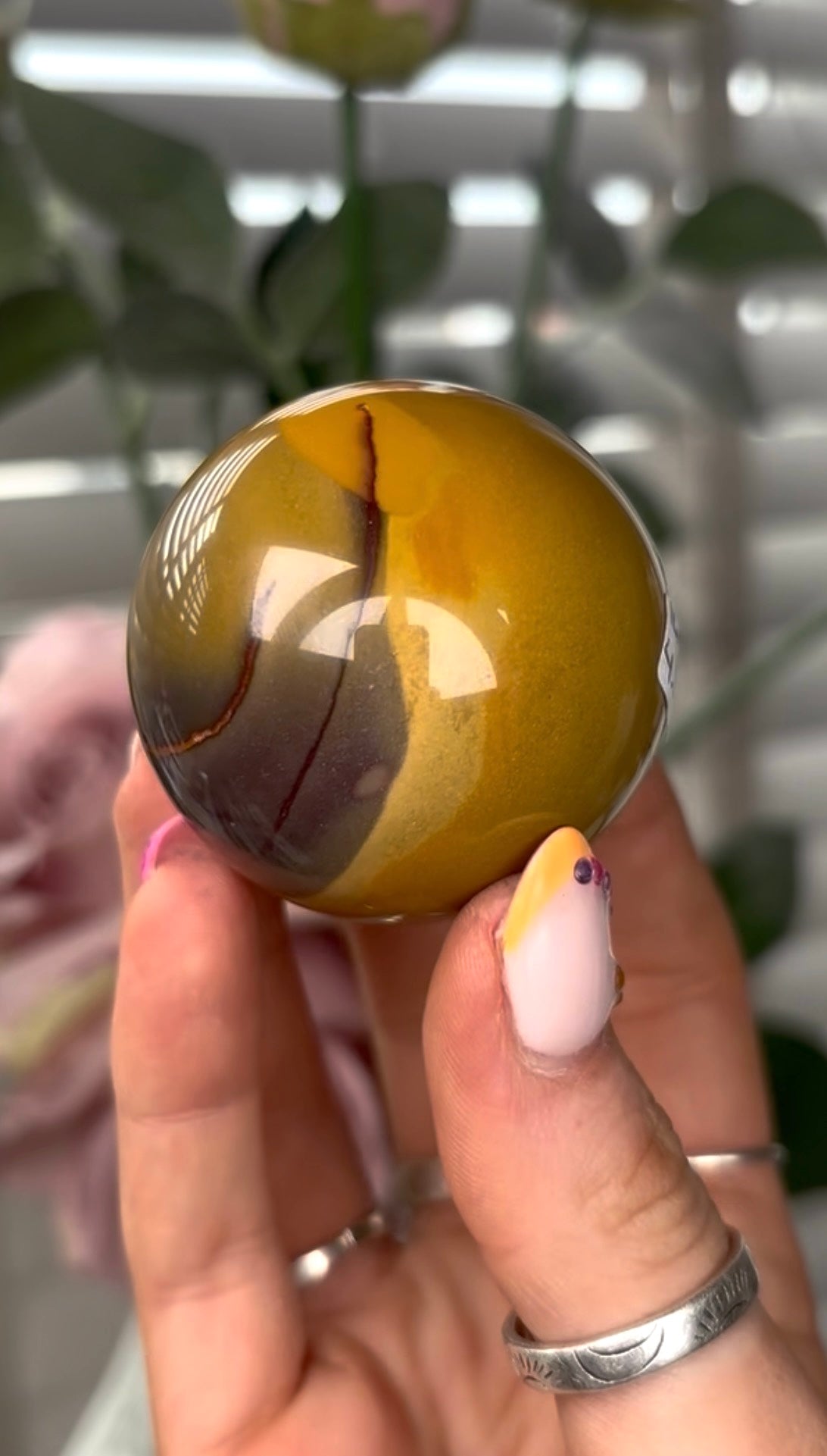 High quality, mookaite jasper sphere 4.7cm