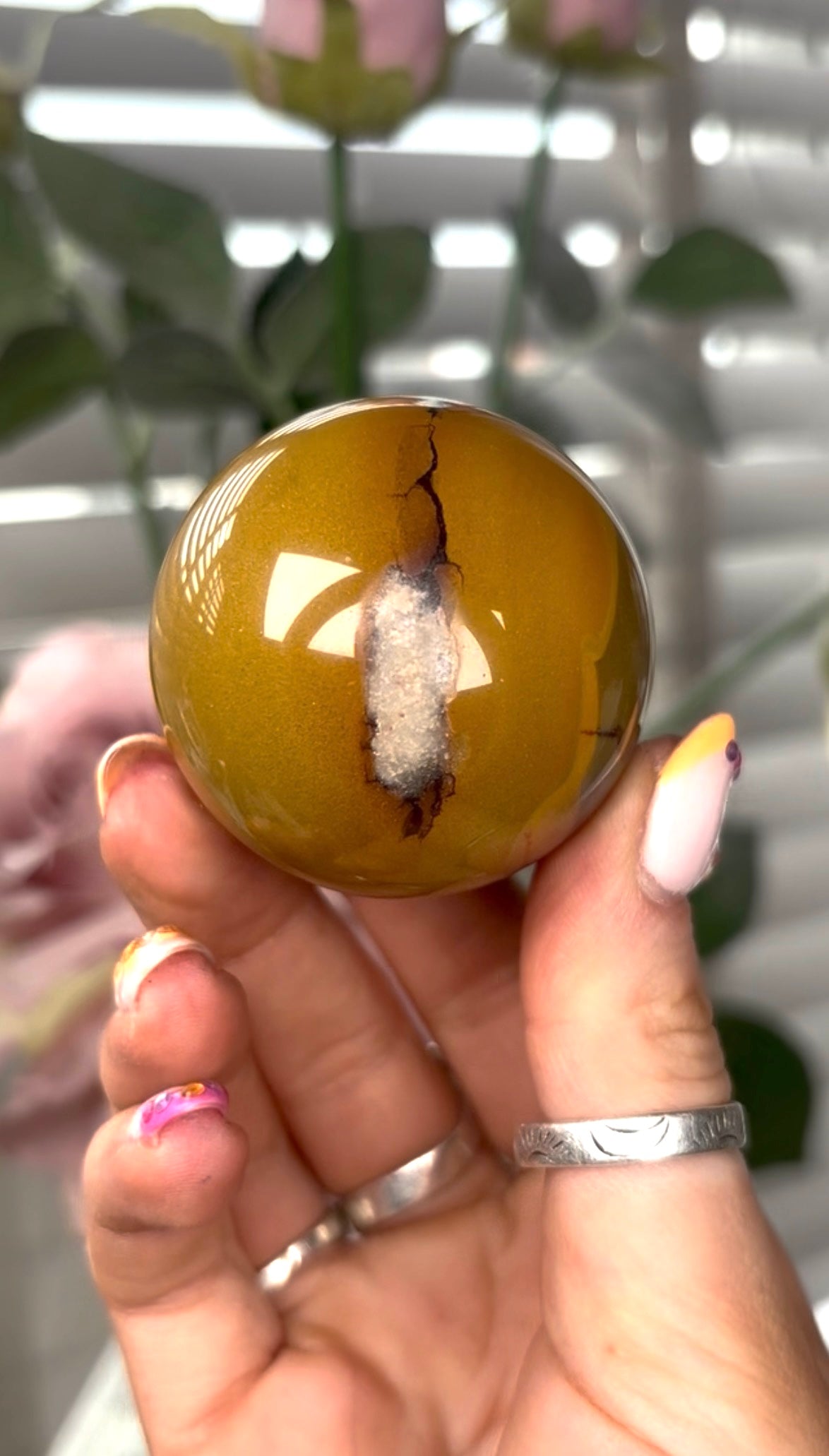 High quality, mookaite jasper sphere 4.7cm