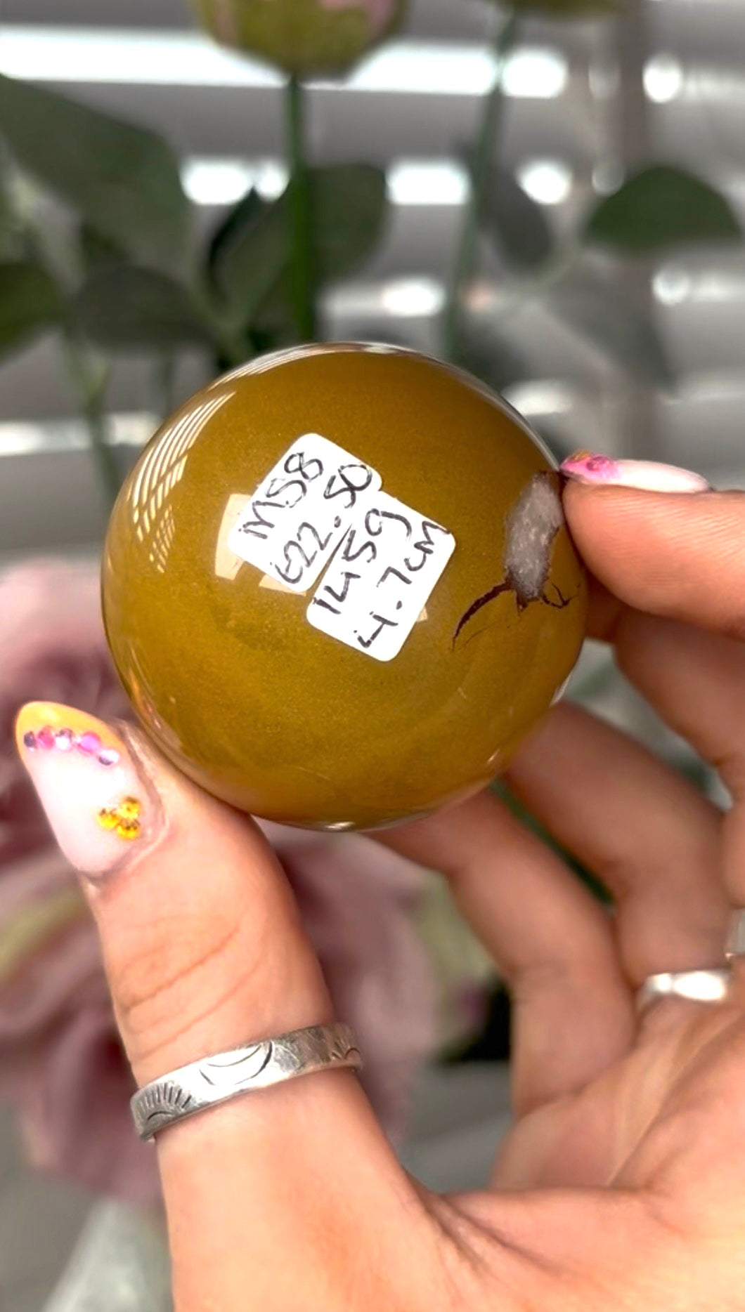 High quality, mookaite jasper sphere 4.7cm