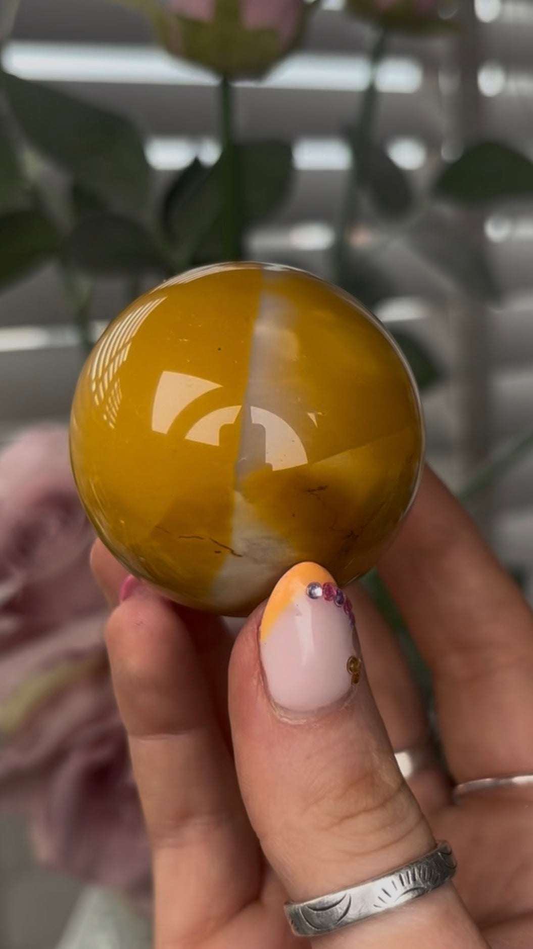 High quality, mookaite jasper sphere 5cm