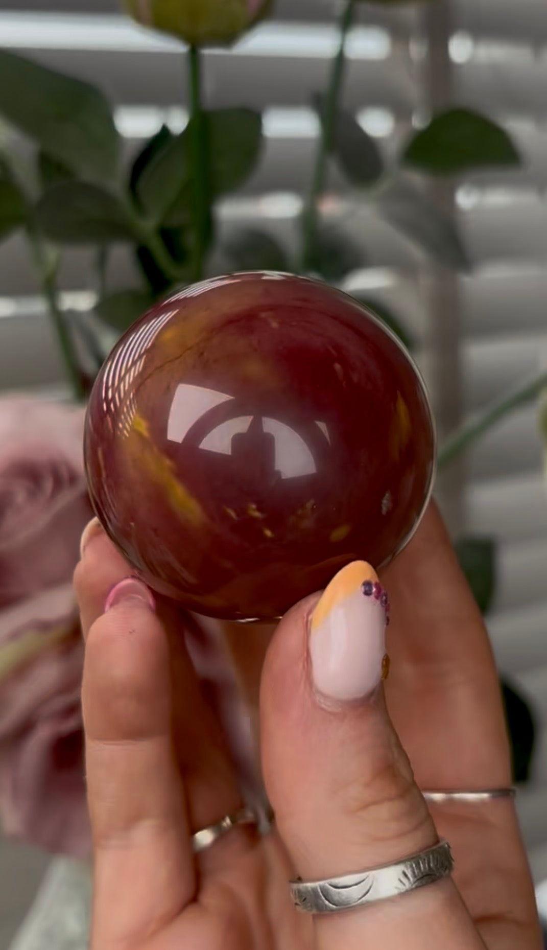 High quality, mookaite jasper sphere 5cm