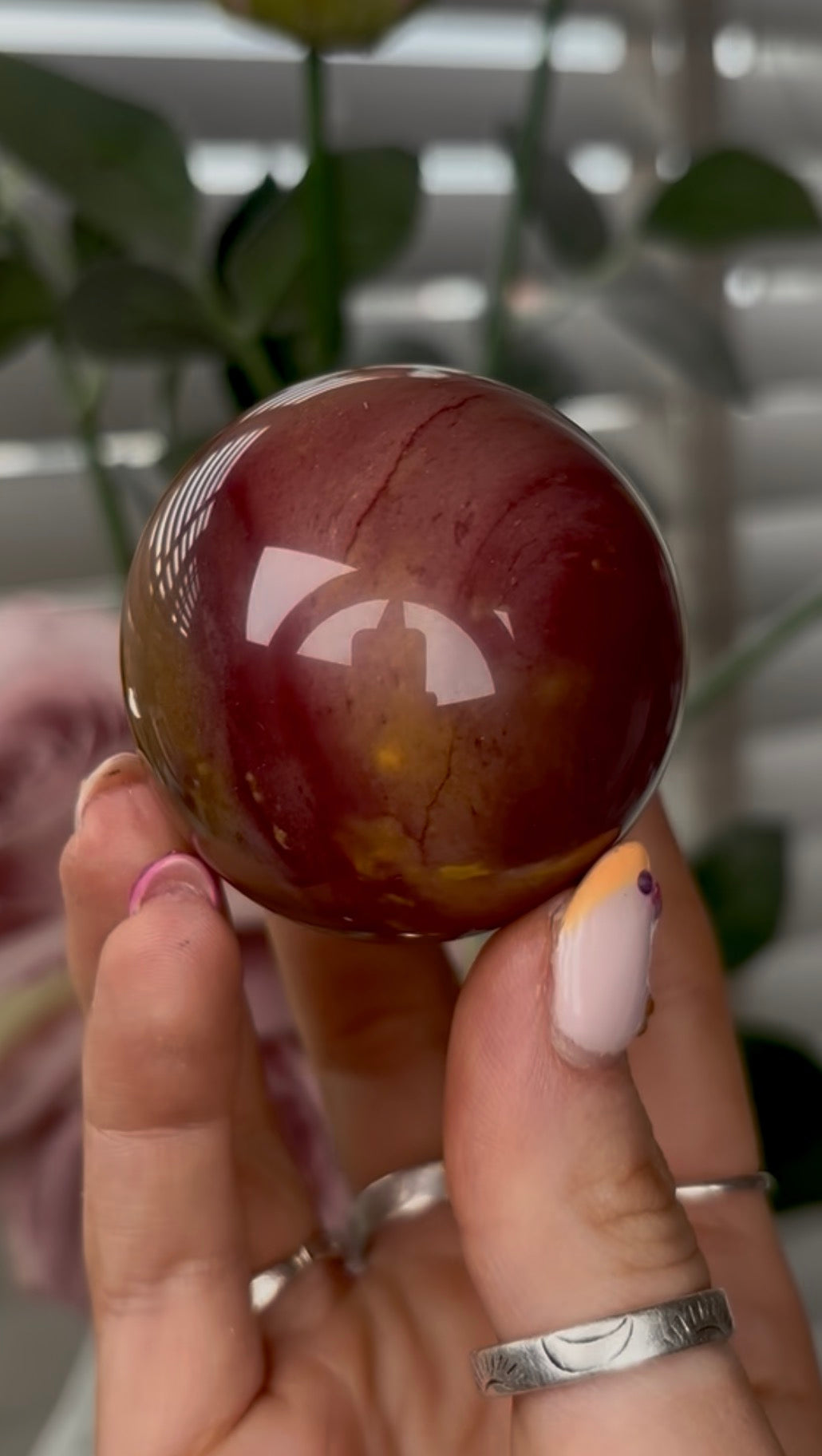 High quality, mookaite jasper sphere 5cm