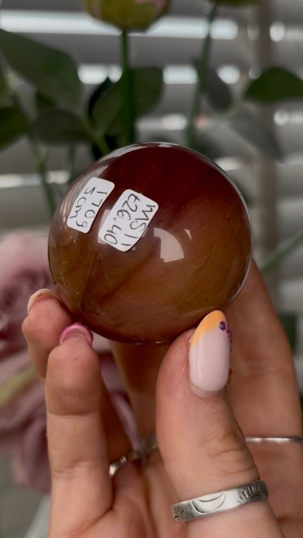 High quality, mookaite jasper sphere 5cm