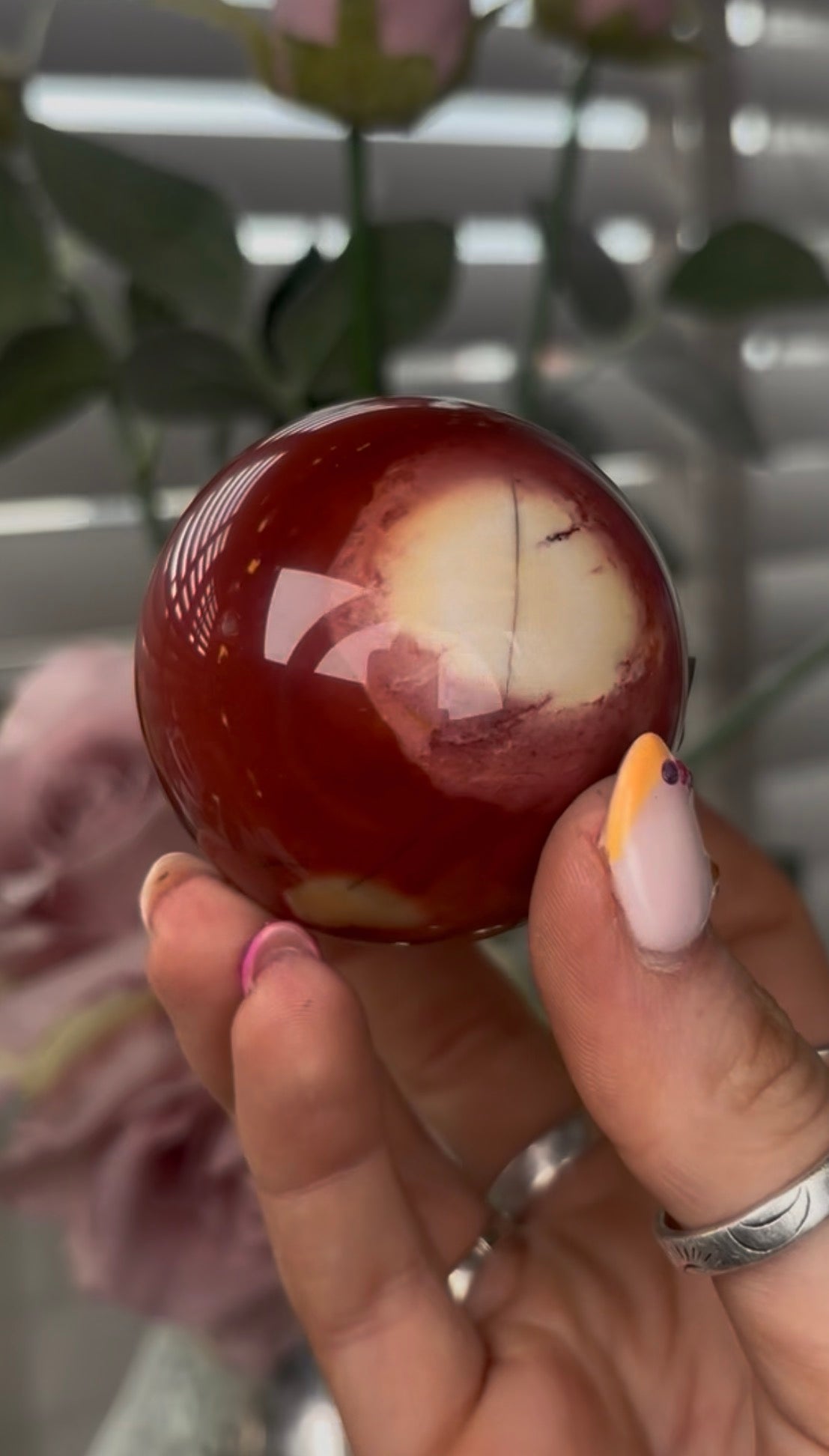 High quality, mookaite jasper sphere  5.2cm