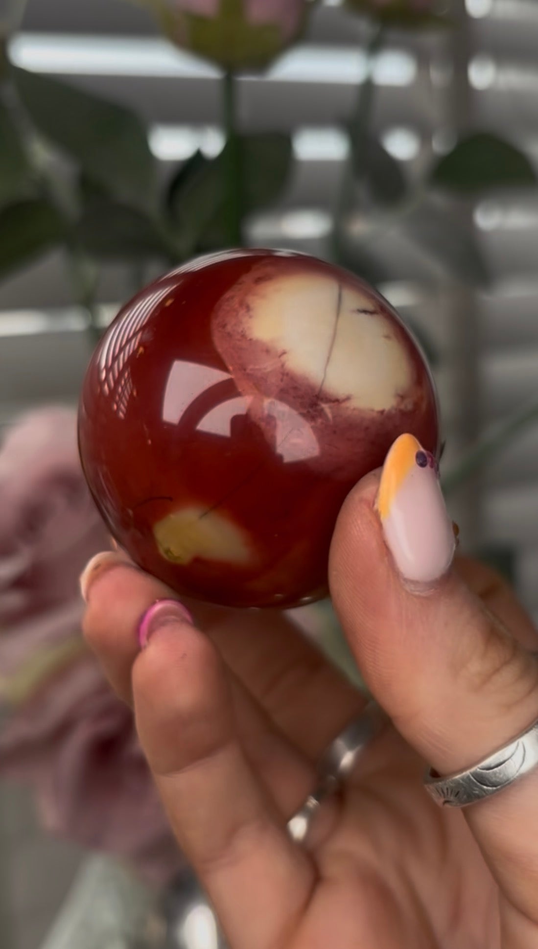 High quality, mookaite jasper sphere  5.2cm