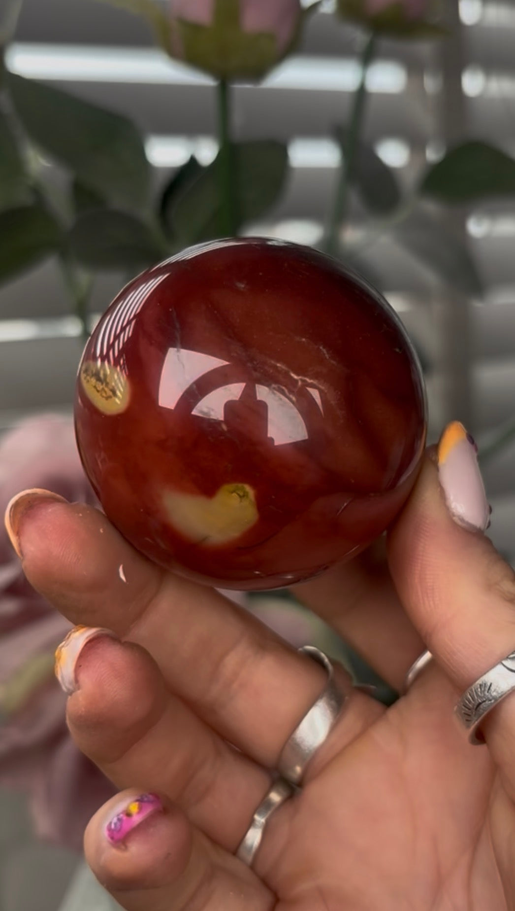 High quality, mookaite jasper sphere  5.2cm