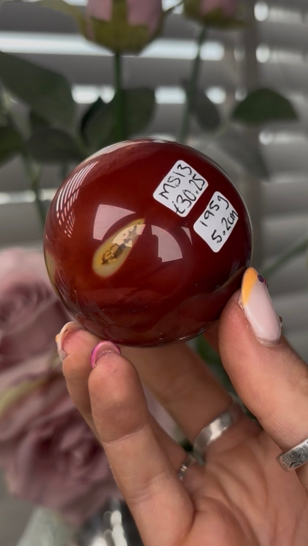 High quality, mookaite jasper sphere  5.2cm