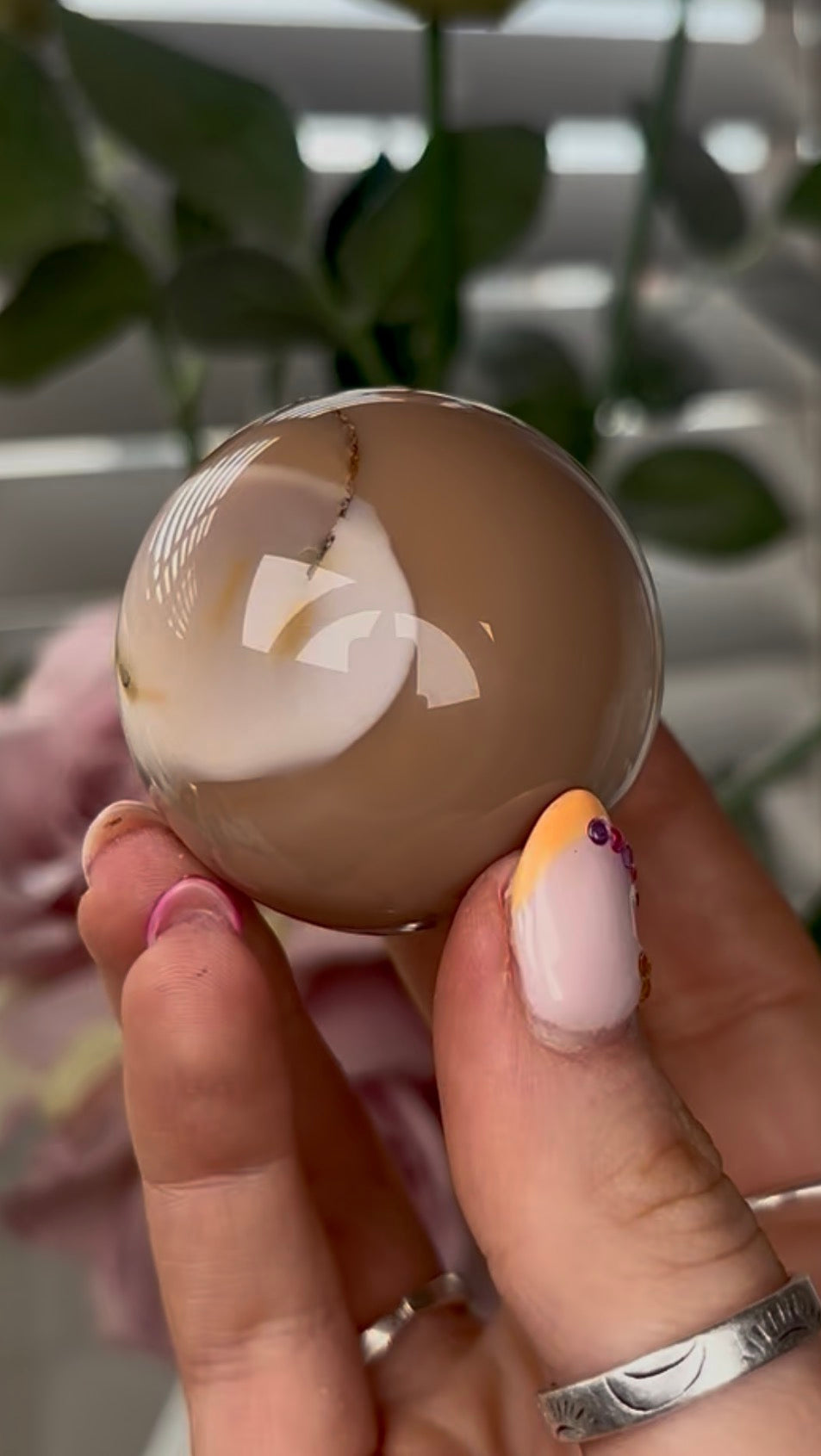 High quality, mookaite jasper sphere  4.7cm