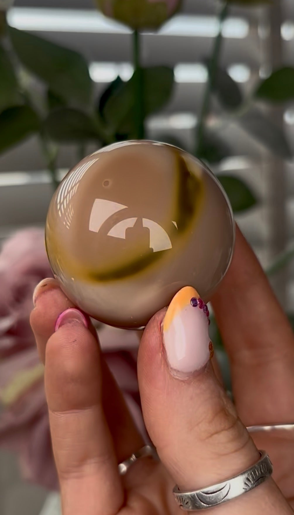 High quality, mookaite jasper sphere  4.7cm
