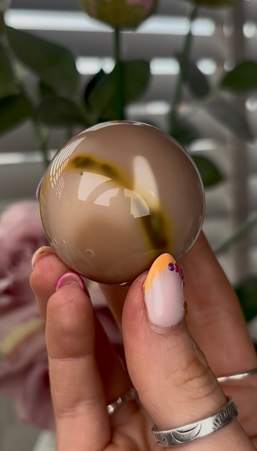 High quality, mookaite jasper sphere  4.7cm