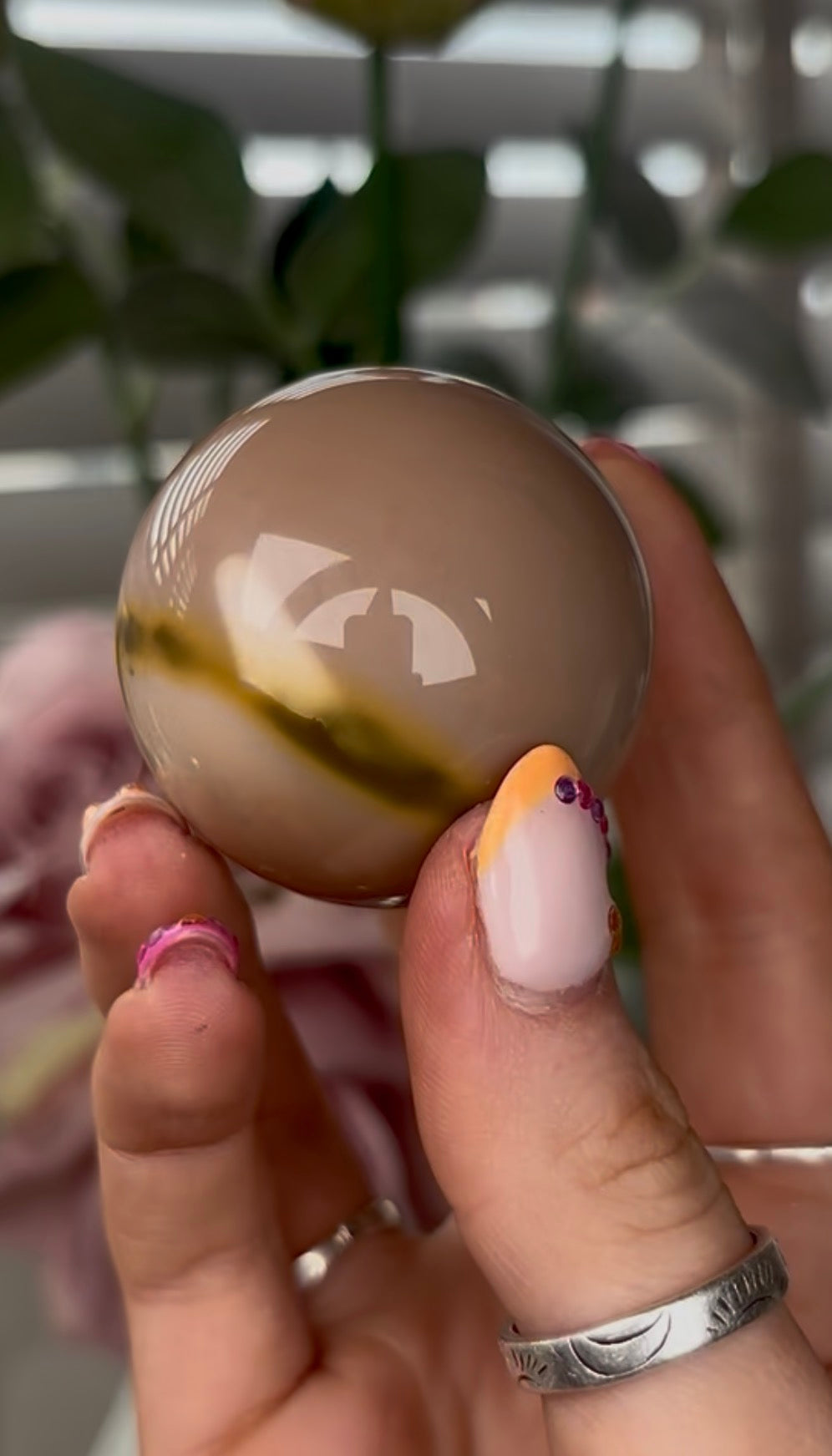 High quality, mookaite jasper sphere  4.7cm